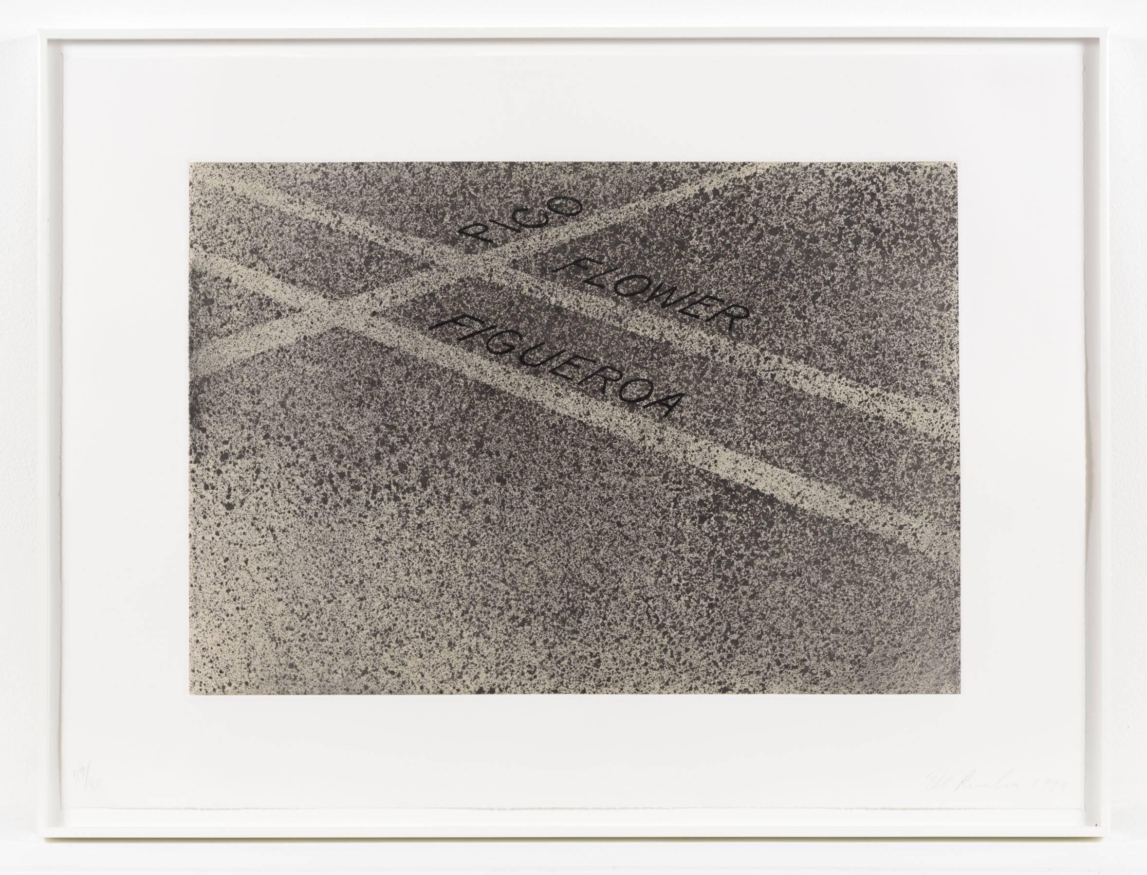 Pico, Flower, Figueroa, 1999 - Contemporary Print by Ed Ruscha