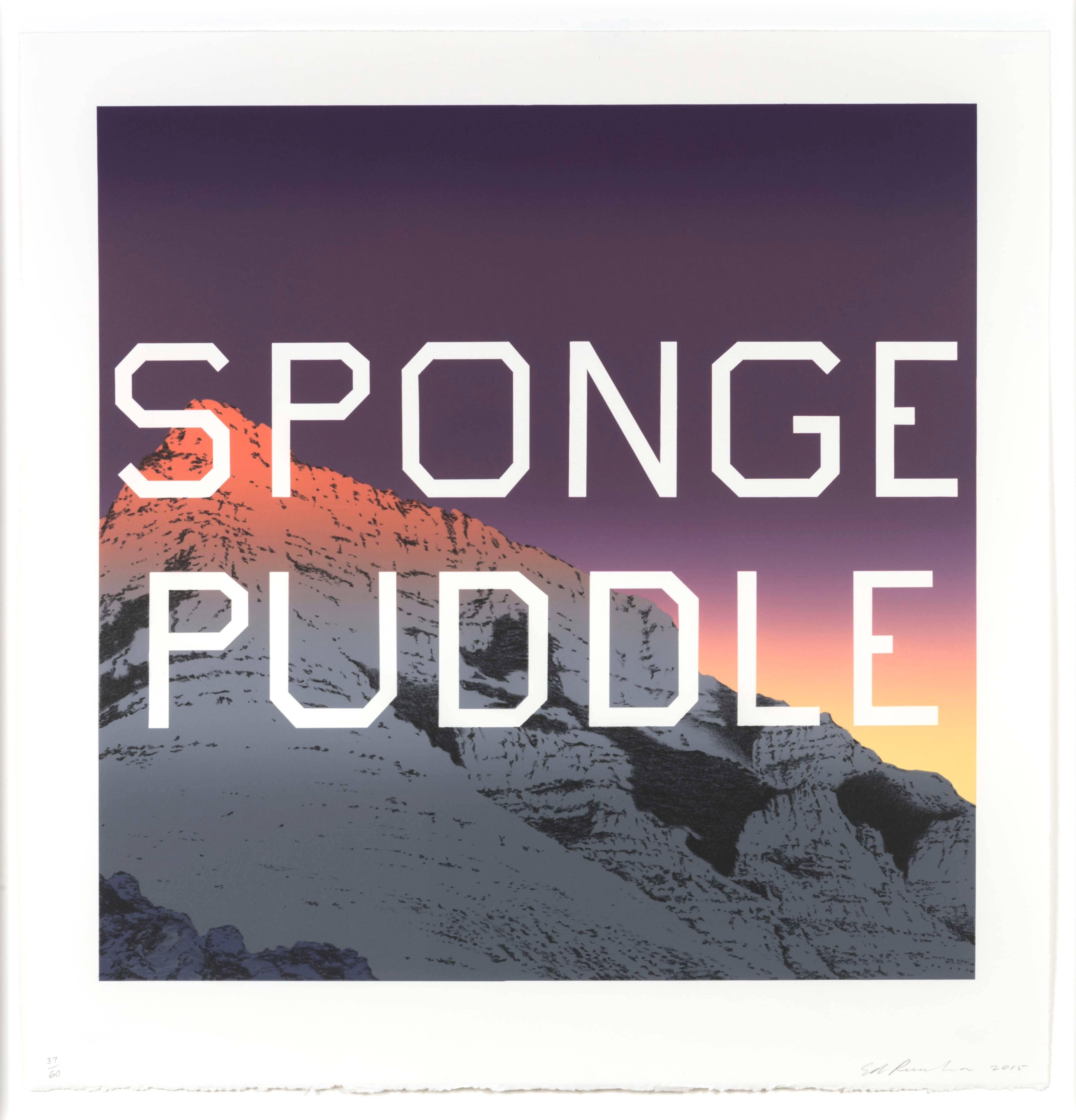 Sponge Puddle, 2015 - Print by Ed Ruscha