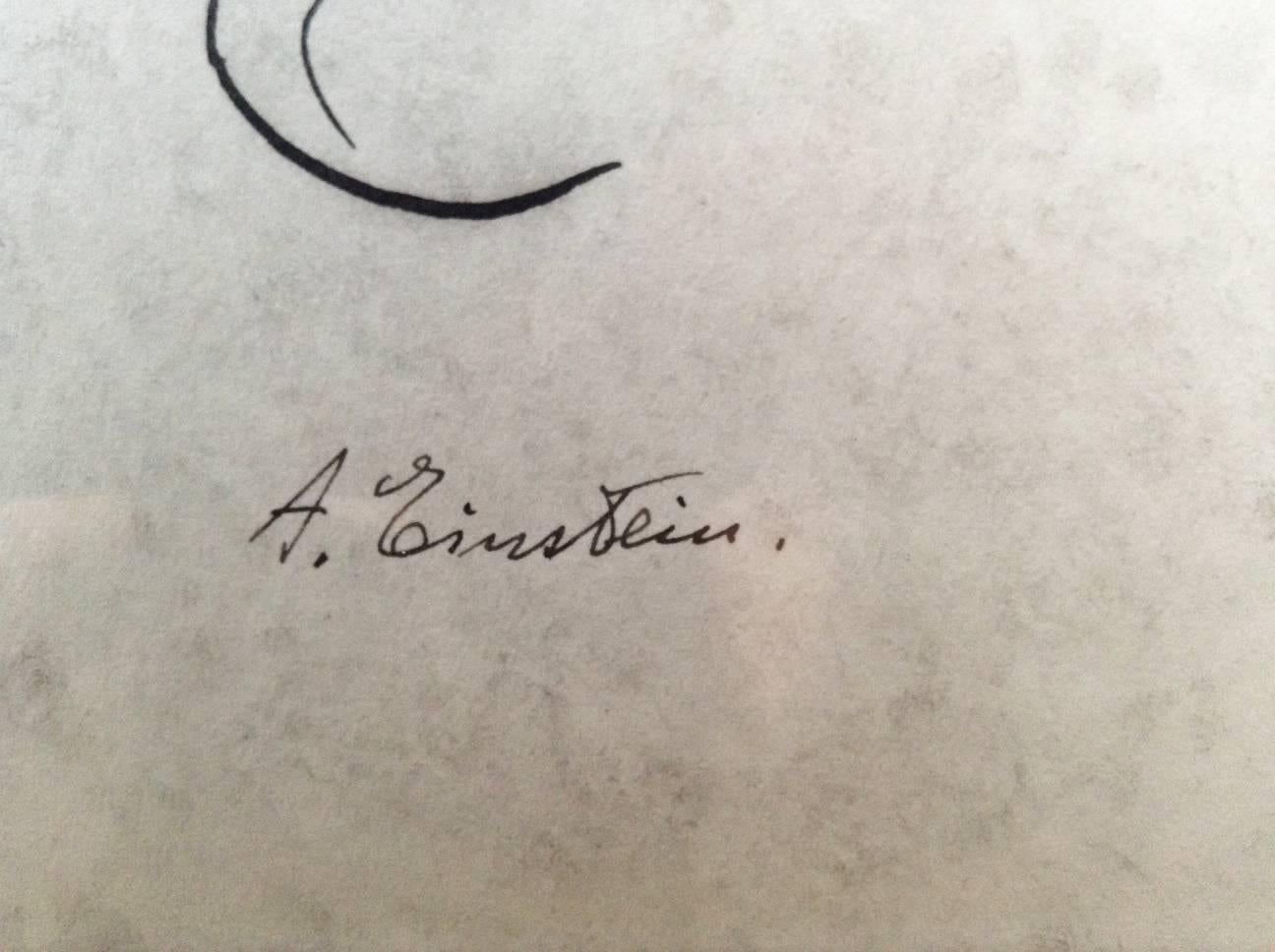 Portrait d'Albert Einstein en vente 1