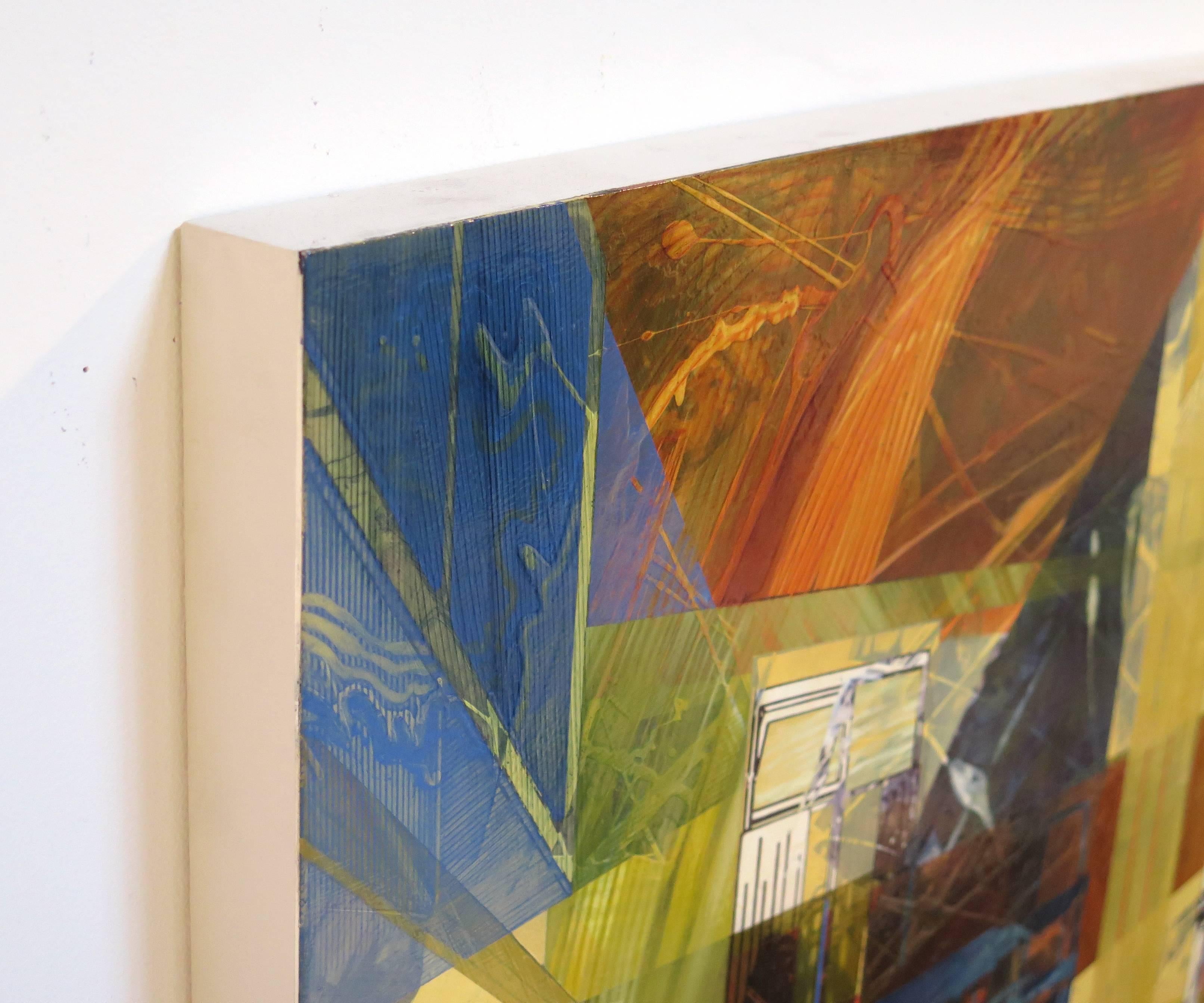 Smoked Trout & Wet Dog - Abstract Painting by Ben Boothby