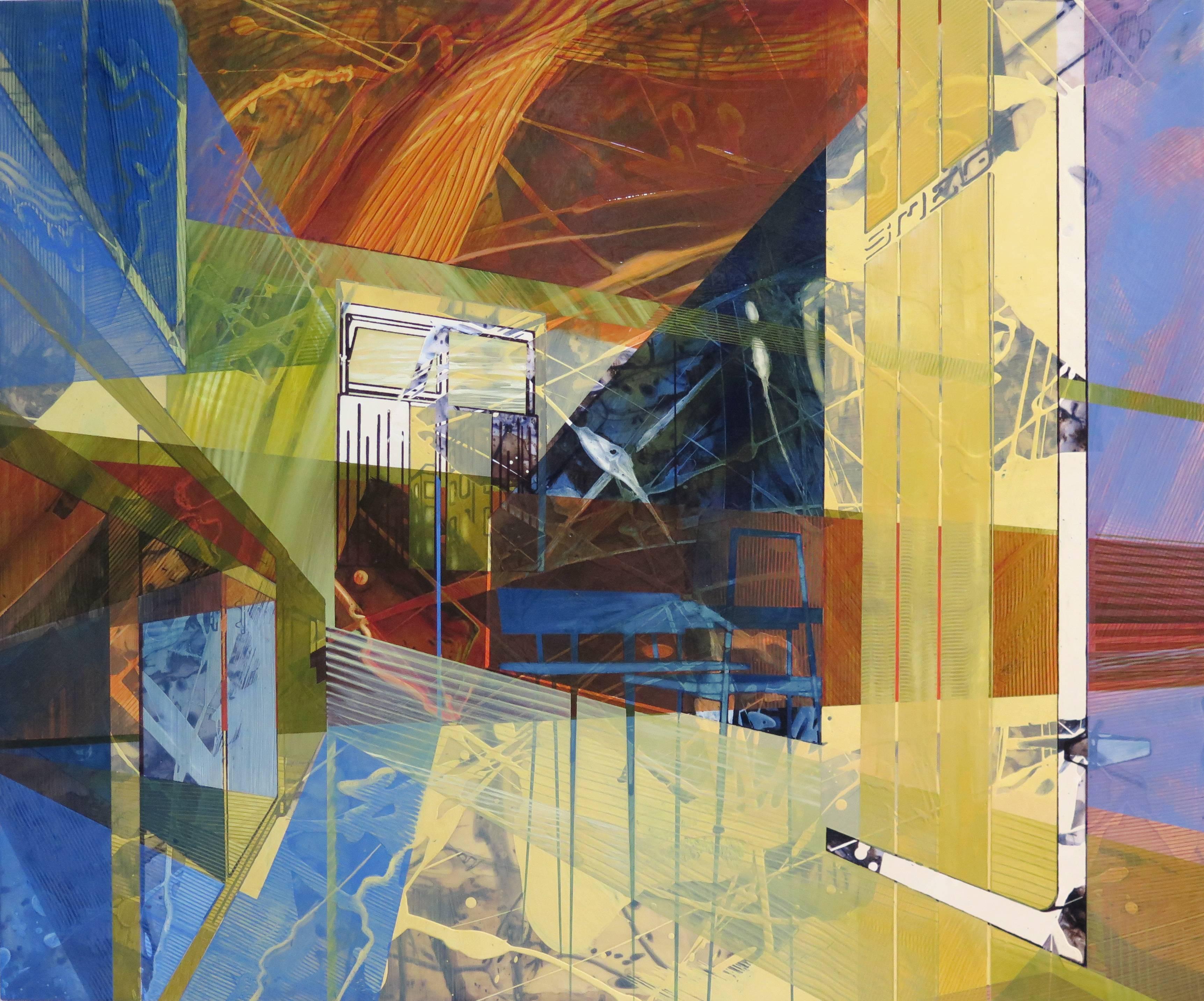 Ben Boothby Abstract Painting - Smoked Trout 
Wet Dog