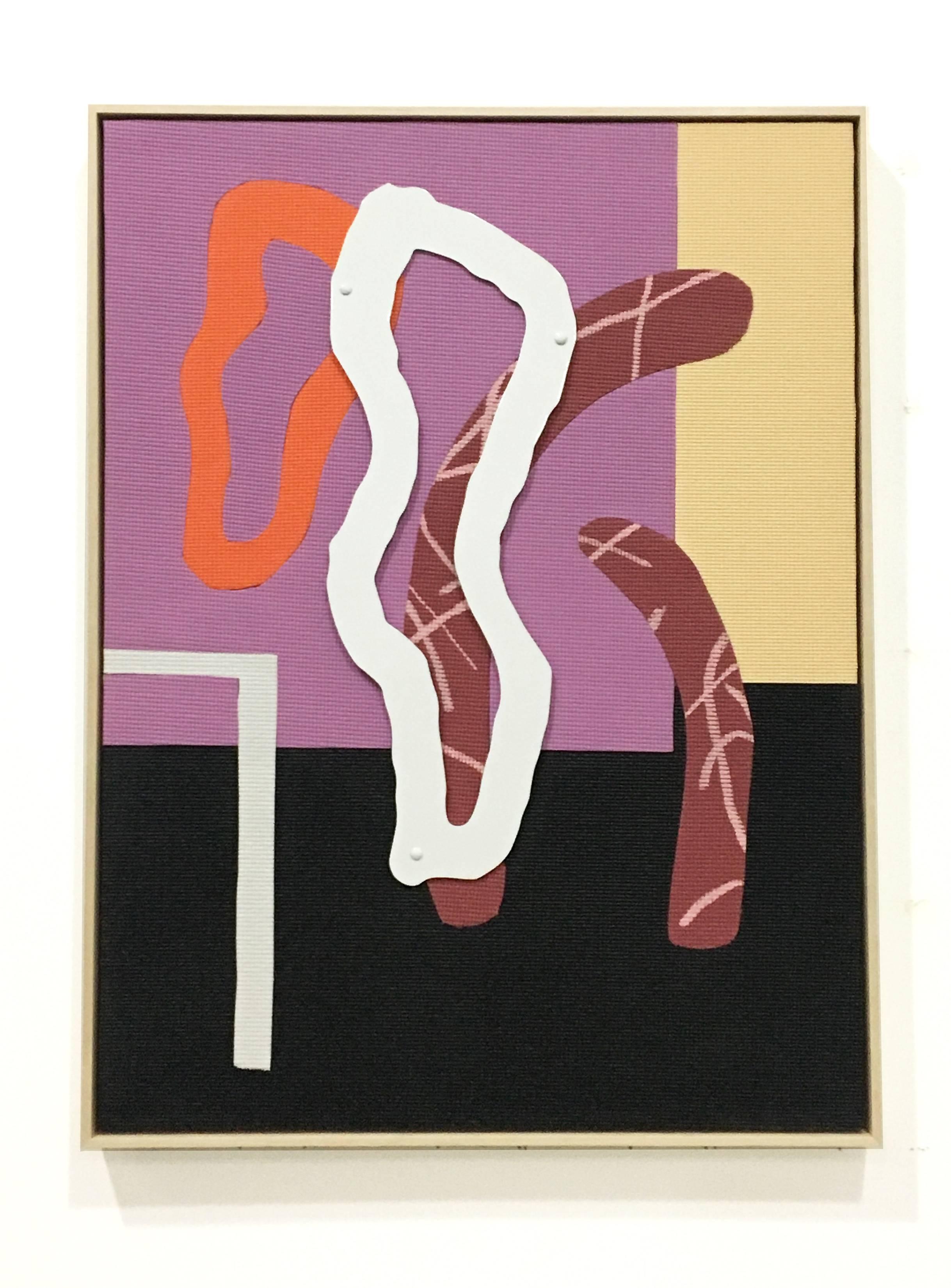 Alex Ebstein Abstract Painting - Court Sports