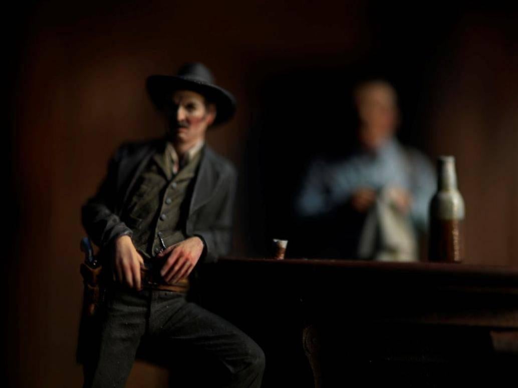 David Levinthal Color Photograph - Westerners, The Saloon