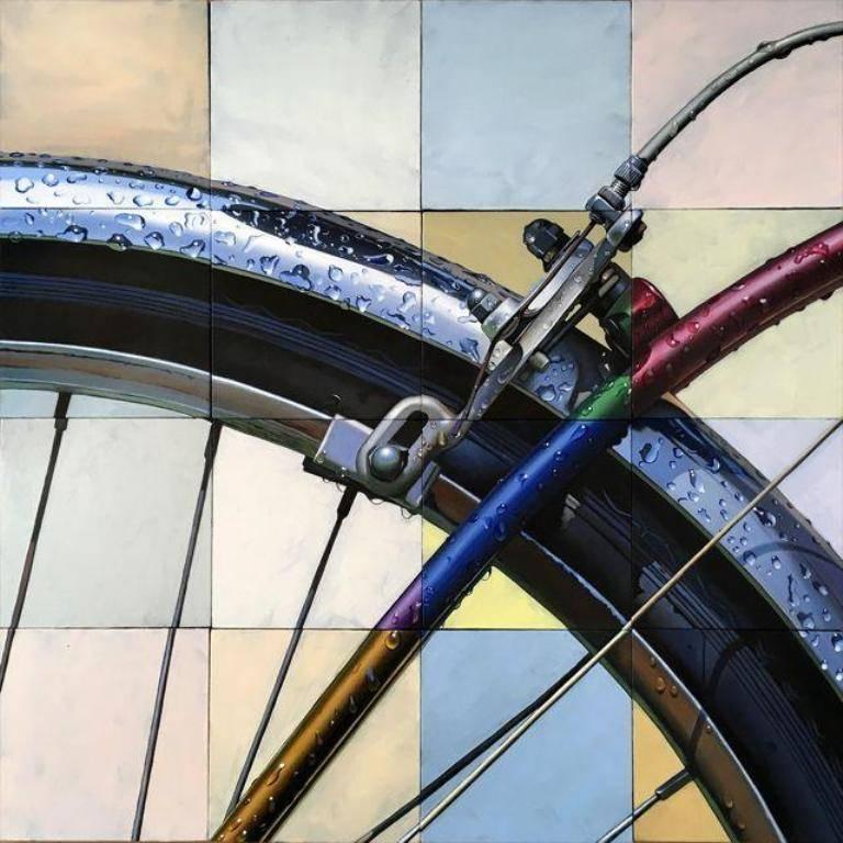 Jeff Cohen Still-Life Painting - Back Brake in Outlandish Color