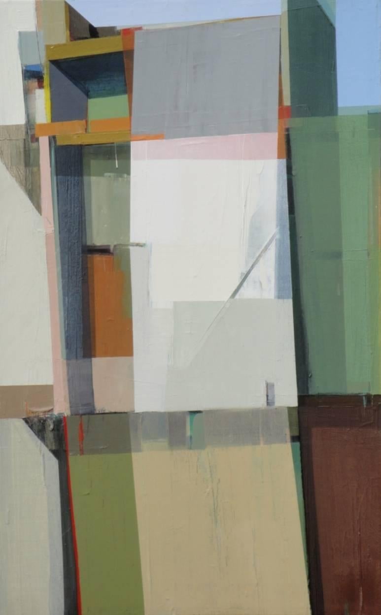 Suhas Bhujbal Landscape Painting - A Quiet Town #154