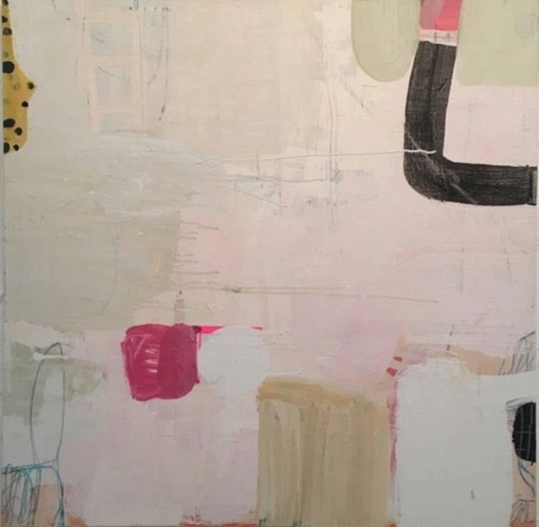Gary Komarin Abstract Painting - Dirty White Cesina