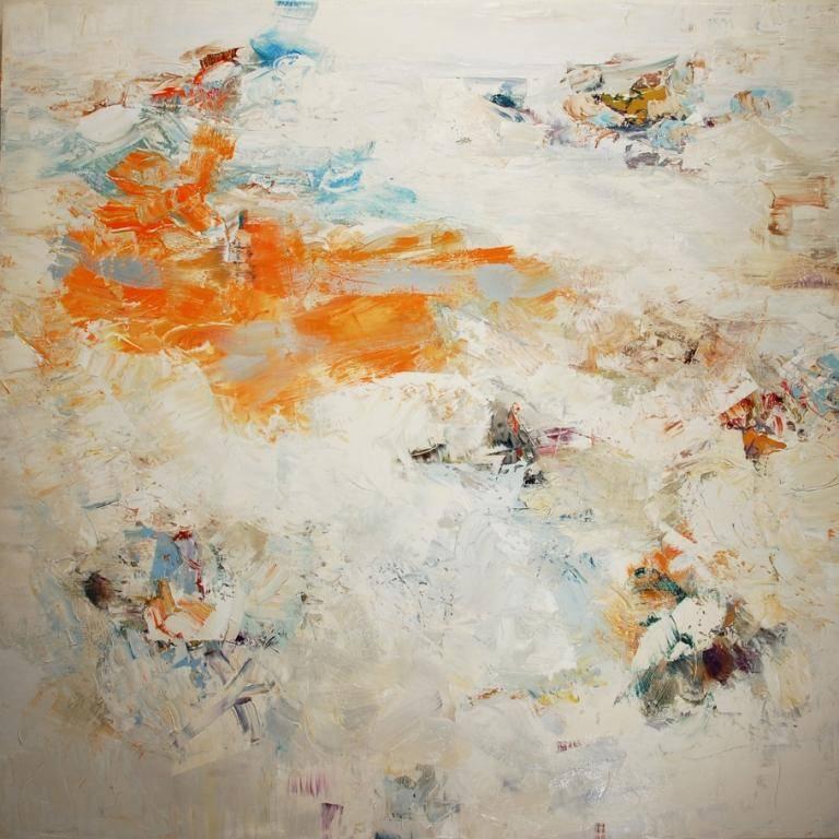 Chris Hayman Abstract Painting - Snow Passage II