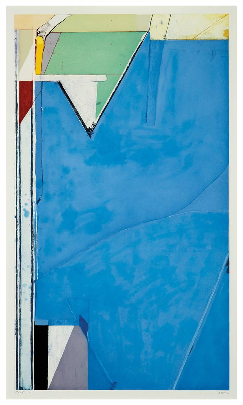 Richard Diebenkorn Abstract Print - High Green II