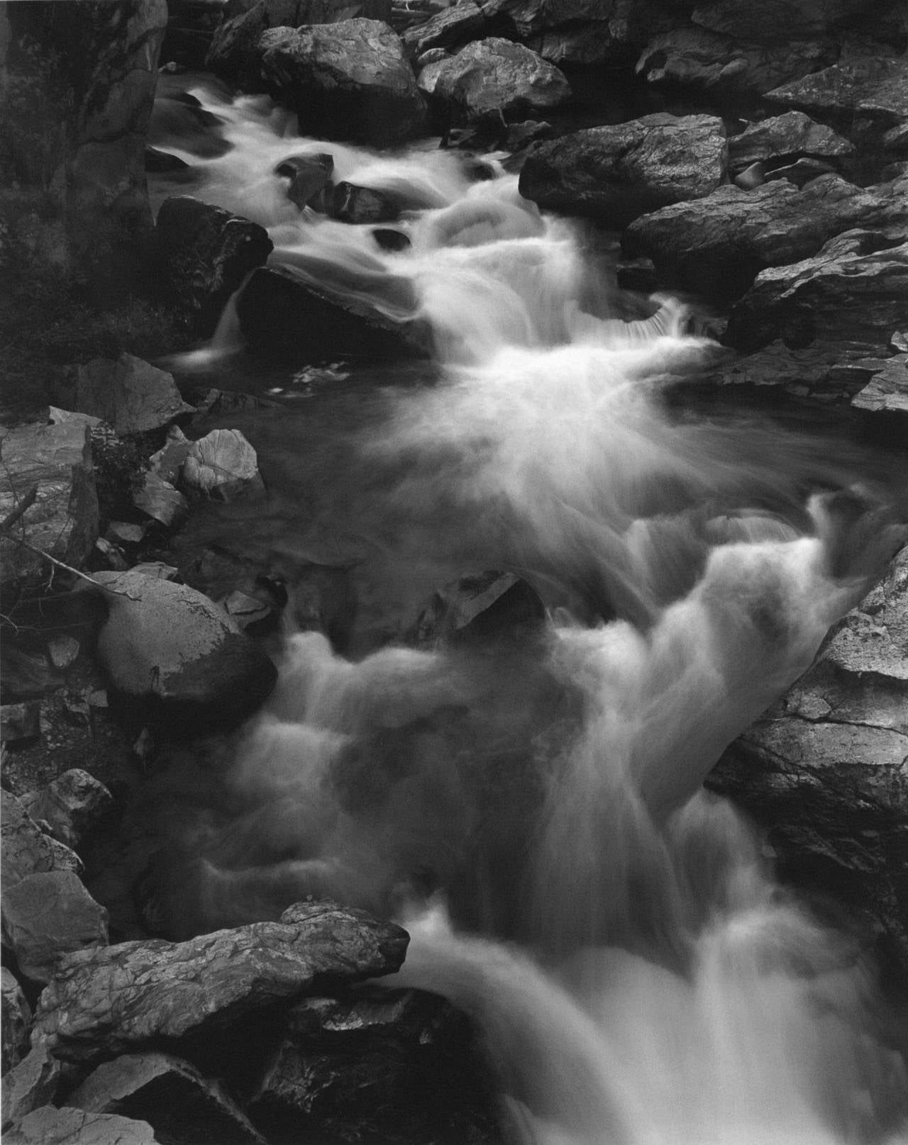 George Tice Black and White Photograph - Roaring Fork River, Aspen, CO