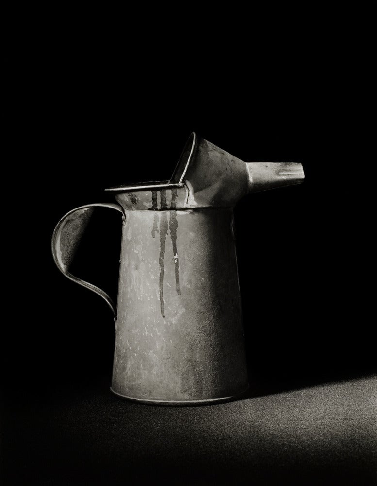 Richard Kagan Black and White Photograph - Oilcan With Drips