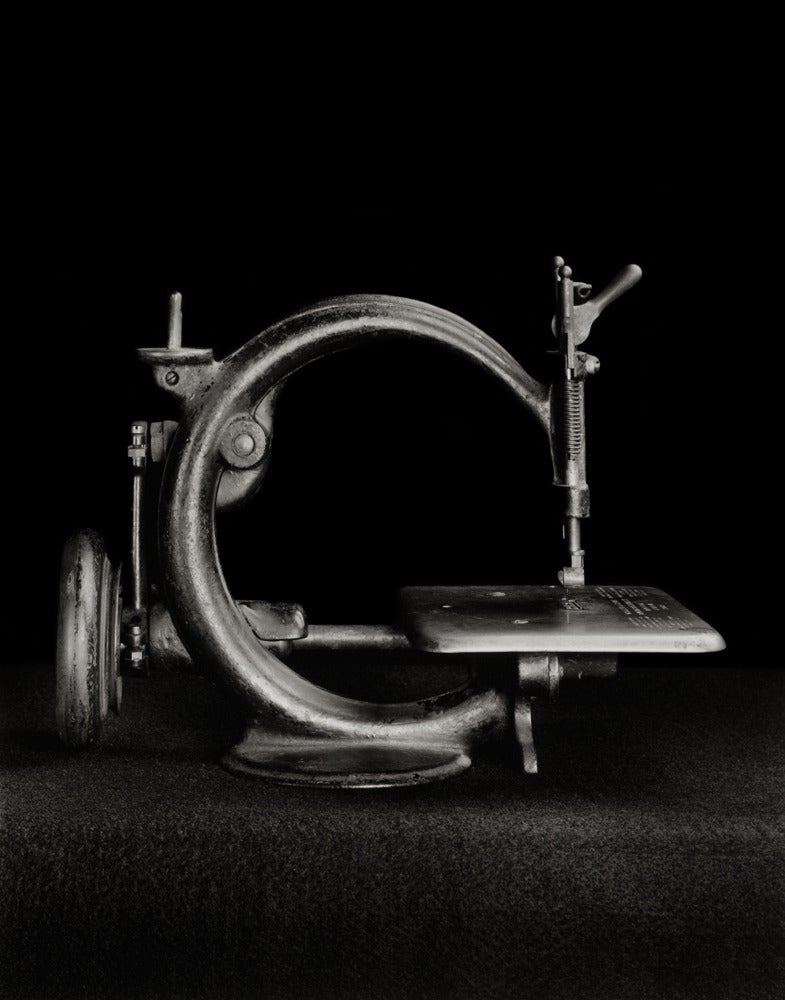 Richard Kagan Black and White Photograph - Sewing Machine