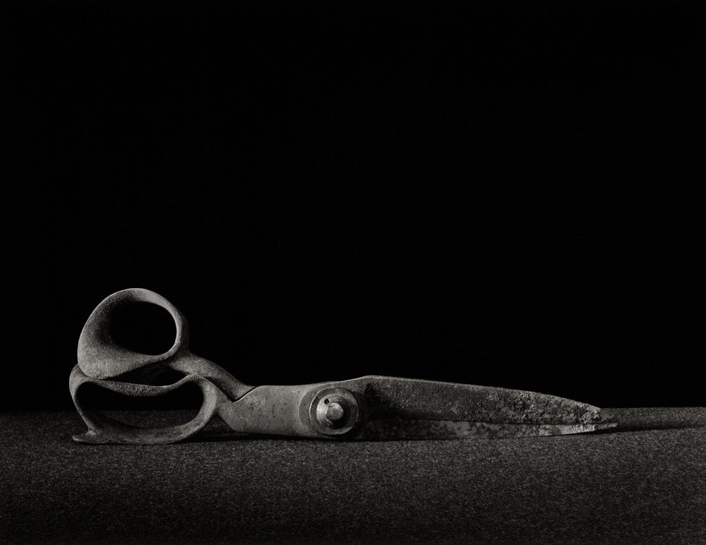 Richard Kagan Black and White Photograph - Recumbent Shears