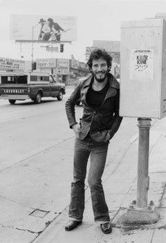 Bruce Springsteen, Hollywood Boulevard, in front of  Born To Run Billboard