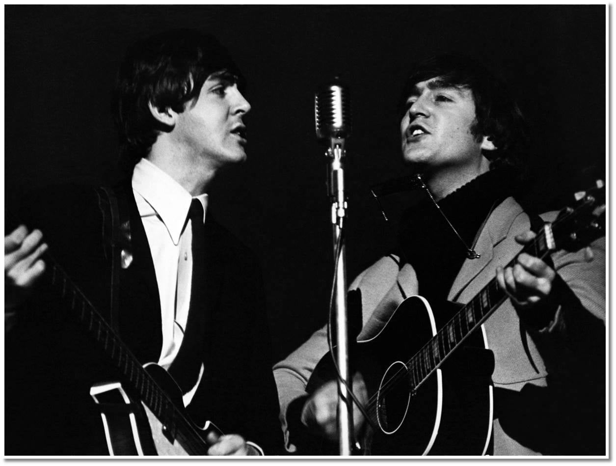 Terry O'Neill Portrait Photograph – John Paul Mc Cartney und John Lennon