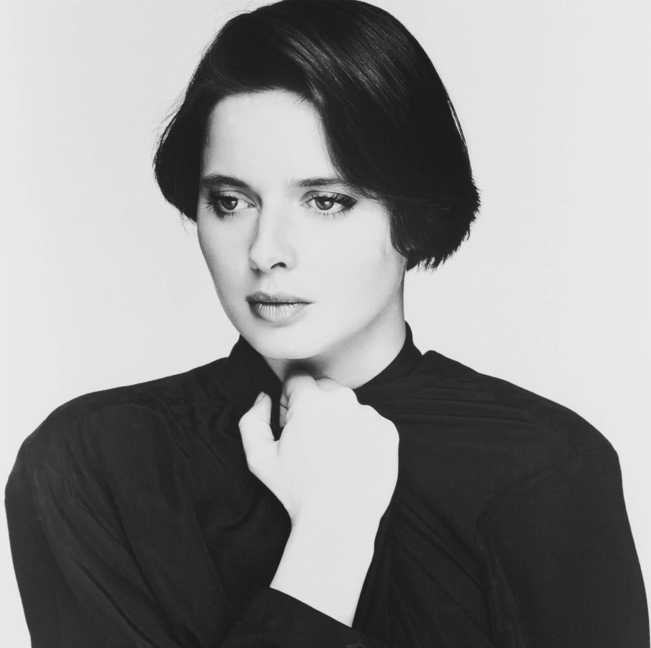 Terry O'Neill Black and White Photograph - Isabella Rossellini, London