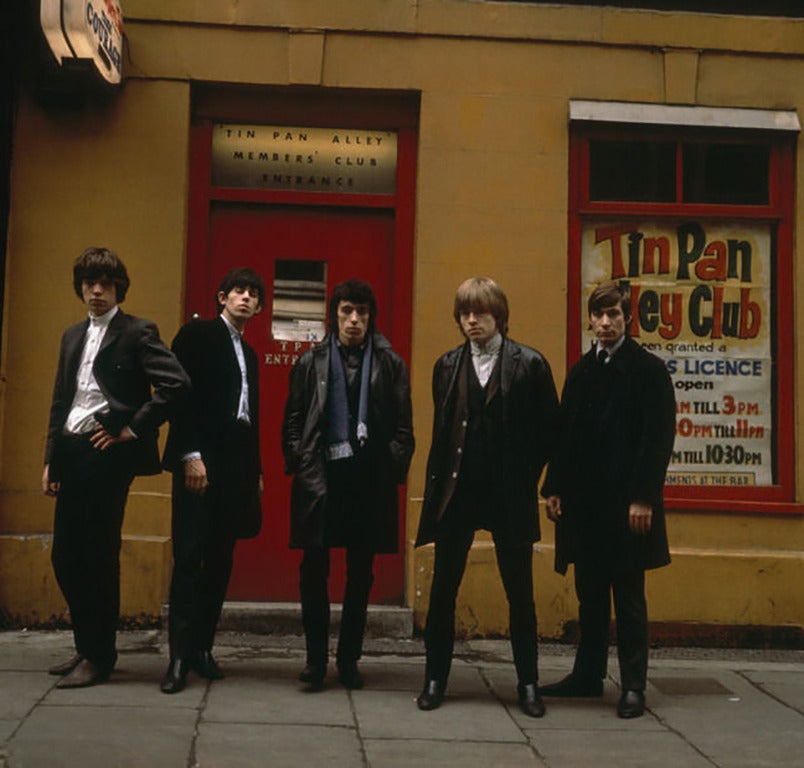 Terry O'Neill Color Photograph – The Rolling Stones Tin Pan Alley, London, 1963