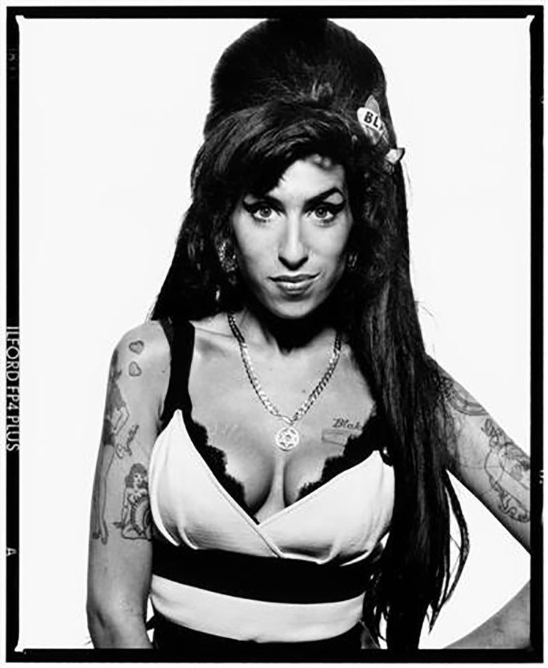 Terry O'Neill Black and White Photograph - Amy Winehouse, London