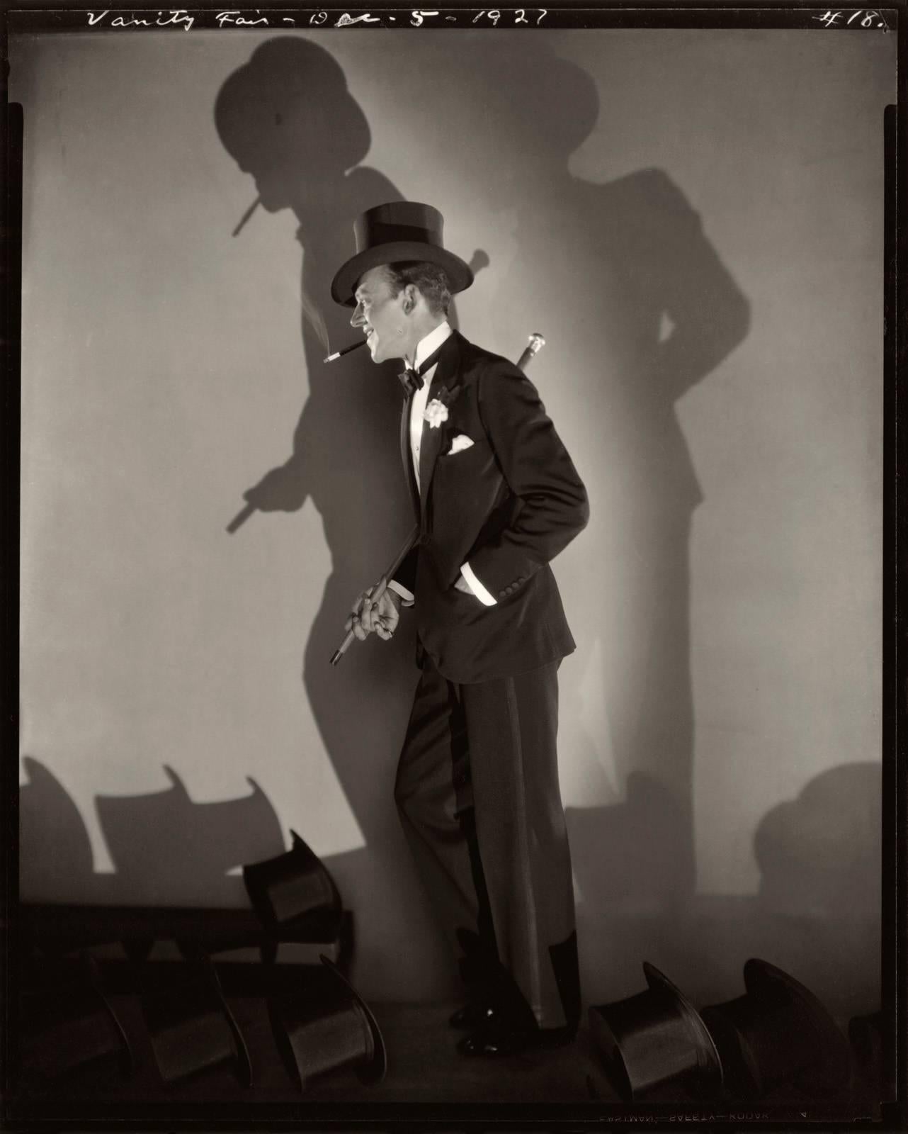 Edward Steichen Portrait Photograph - Fred Astaire in Top Hat, NY