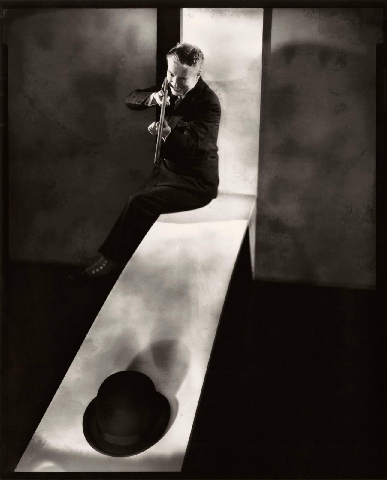 Edward Steichen Black and White Photograph - Charlie Chaplin, Hat Trick #3
