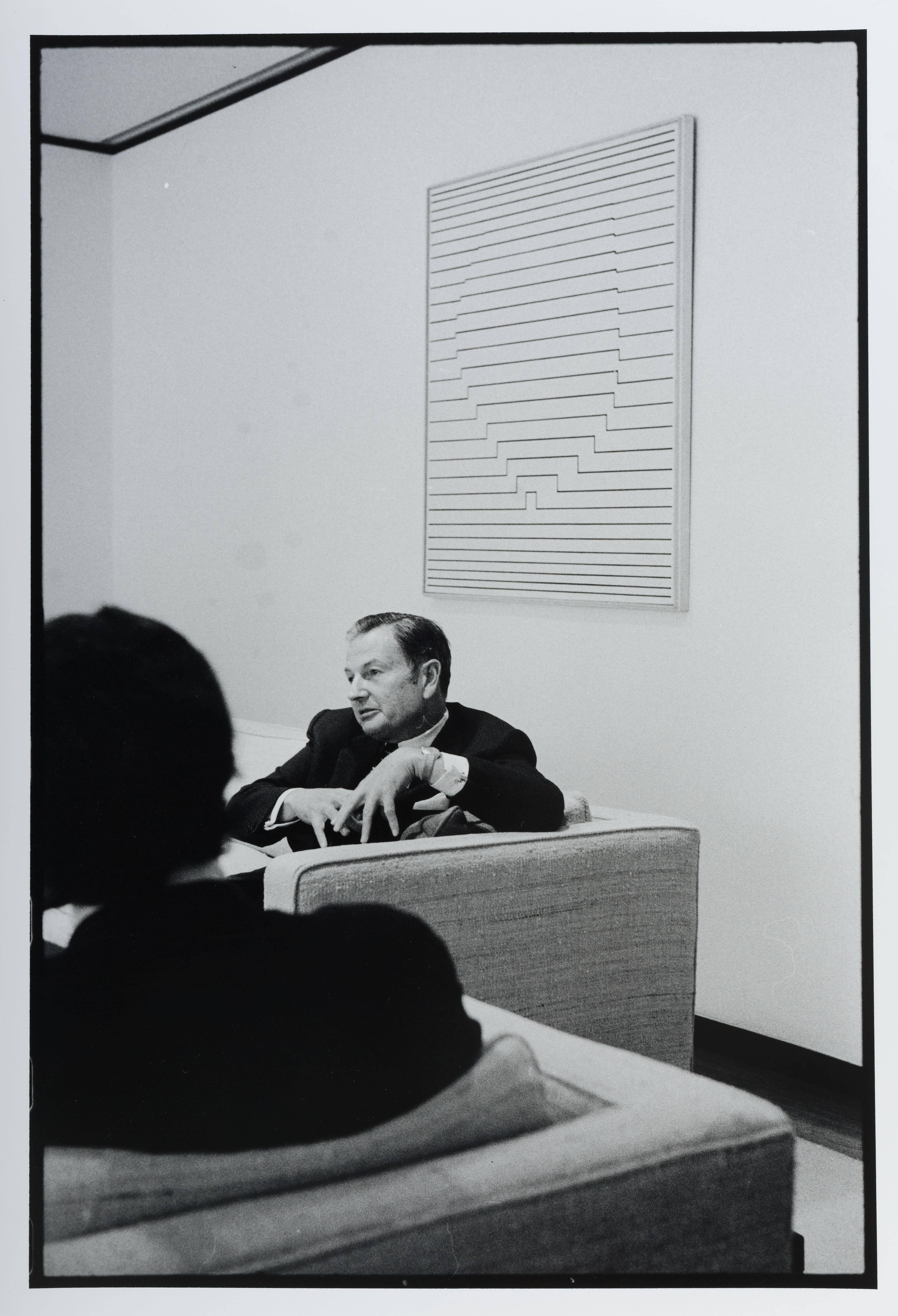 Leonard Freed Black and White Photograph – NYC David Rockefeller