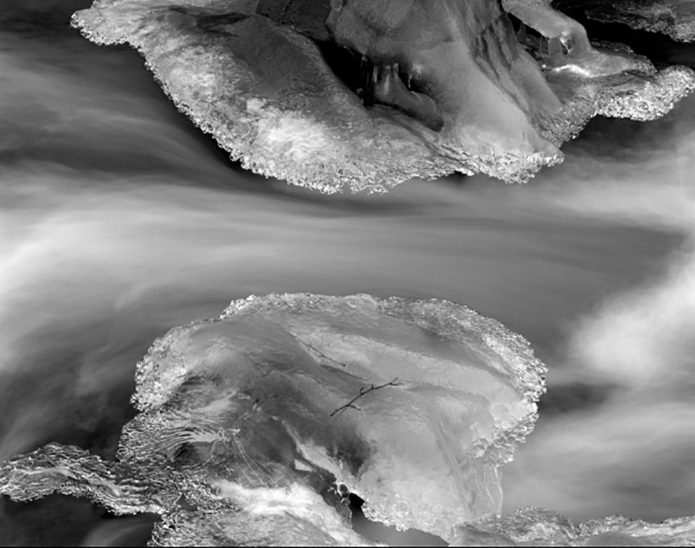 Stu Levy Landscape Photograph - Ice, Bridal Veil Creek, Oregon