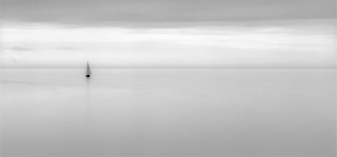 Brian Kosoff Black and White Photograph - Boat , Lake Ontario