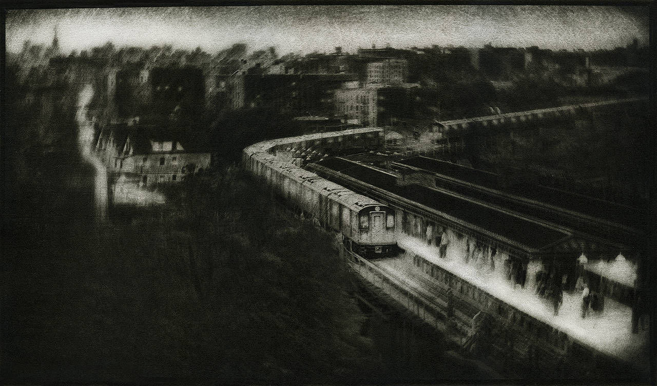 Peter Liepke Black and White Photograph - Morning Commute