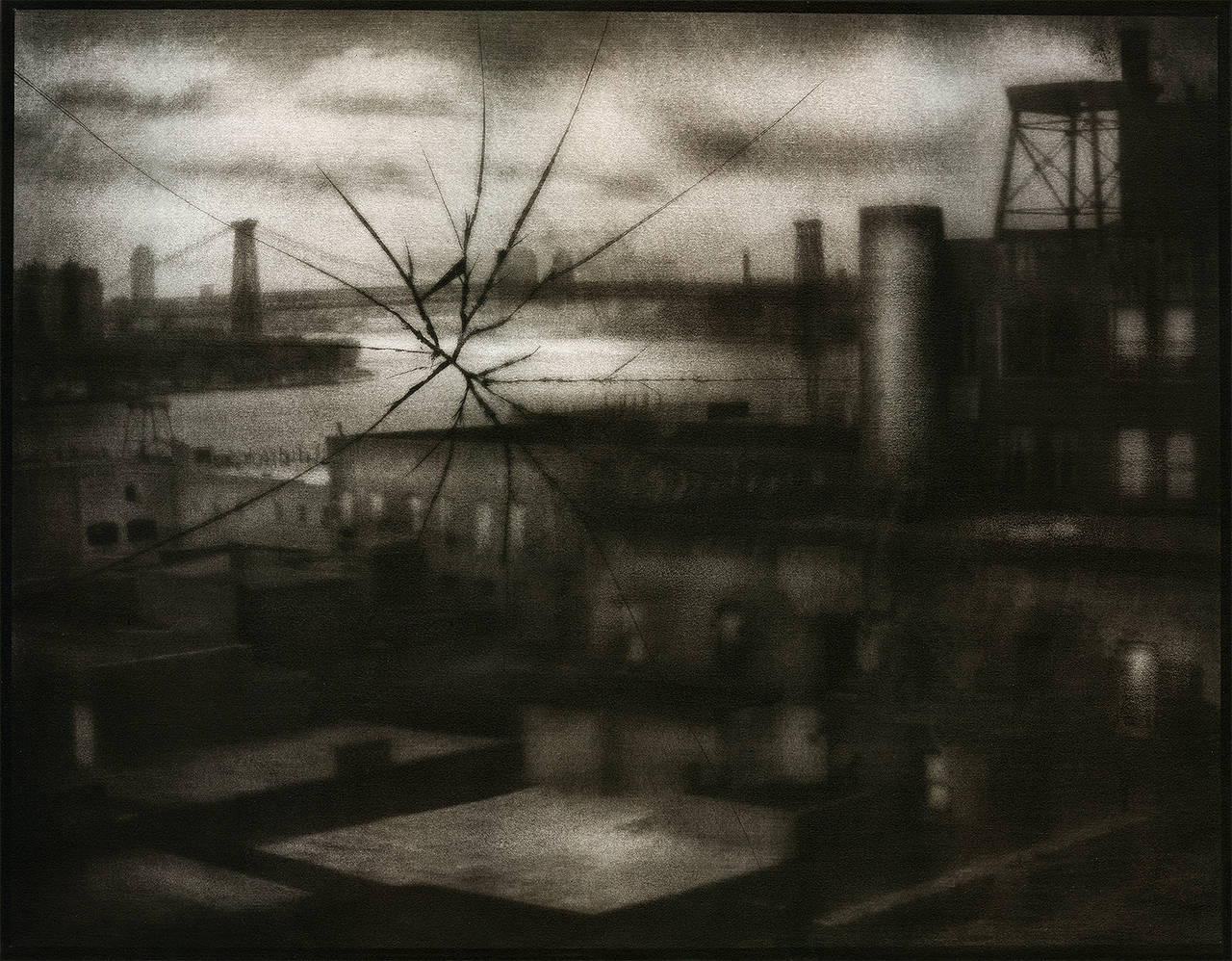 Peter Liepke Black and White Photograph – Von meinem Fenster aus gesehen