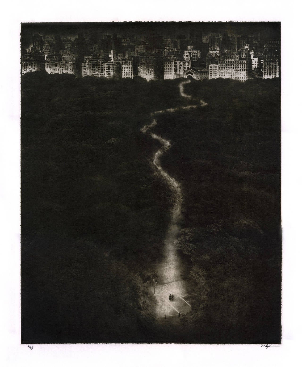 Peter Liepke Black and White Photograph - Sollsbury Hill