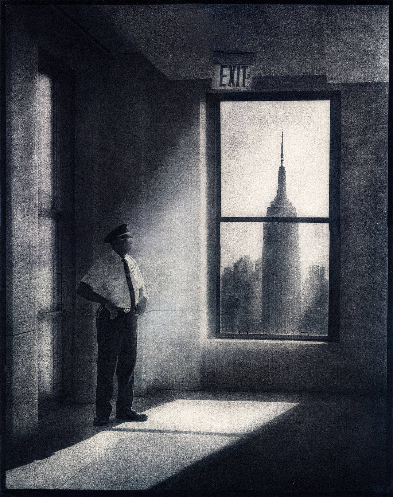 Peter Liepke Black and White Photograph - Standing Guard