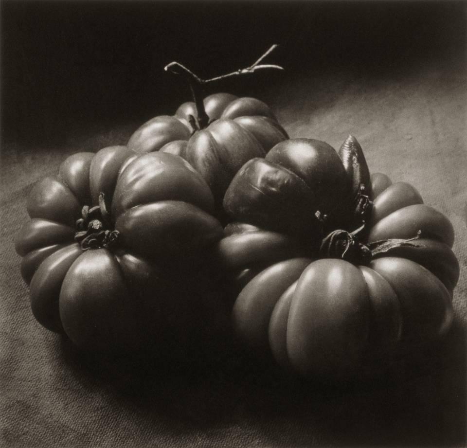 Cy DeCosse Black and White Photograph - Three Italian Tomatoes