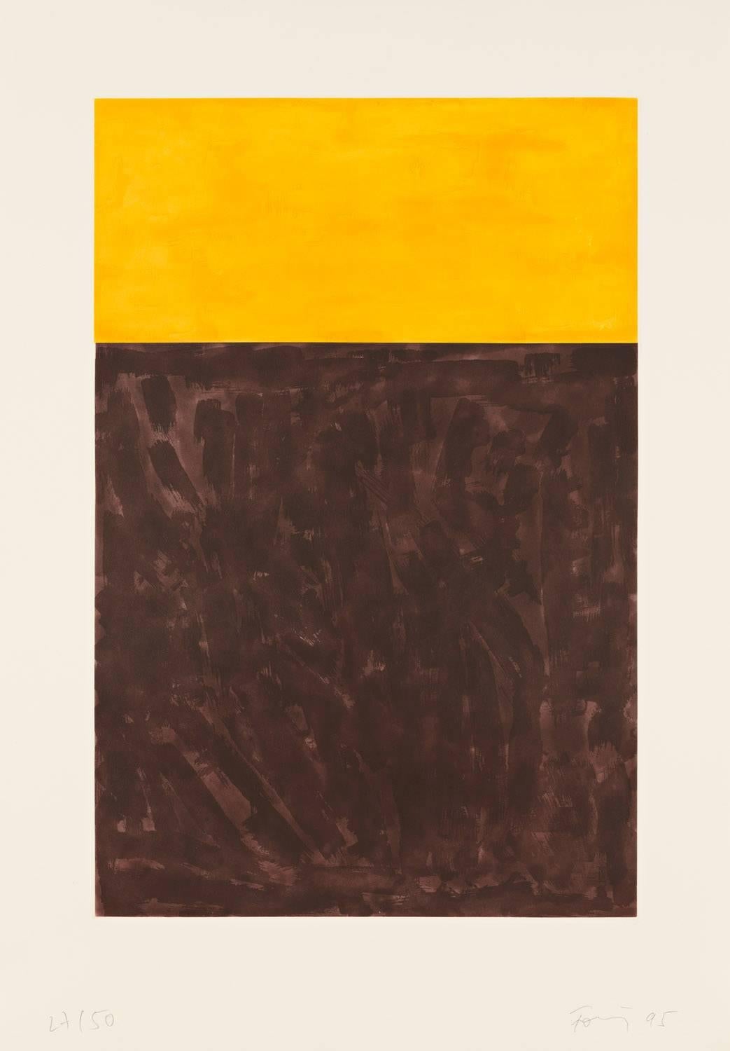 Untitled (Brown) - Print by Günther Förg