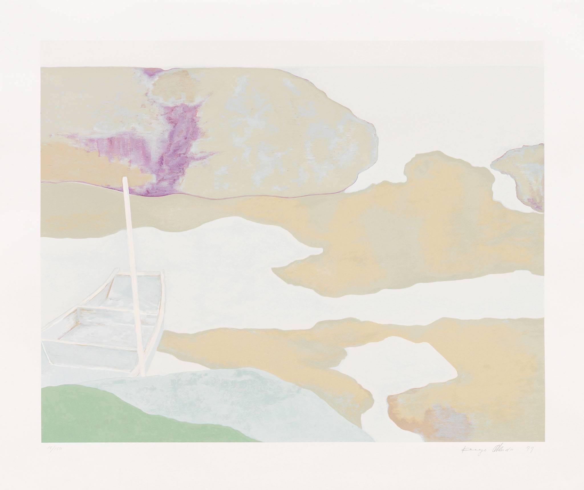 Kenzo Okada Landscape Print - Boat