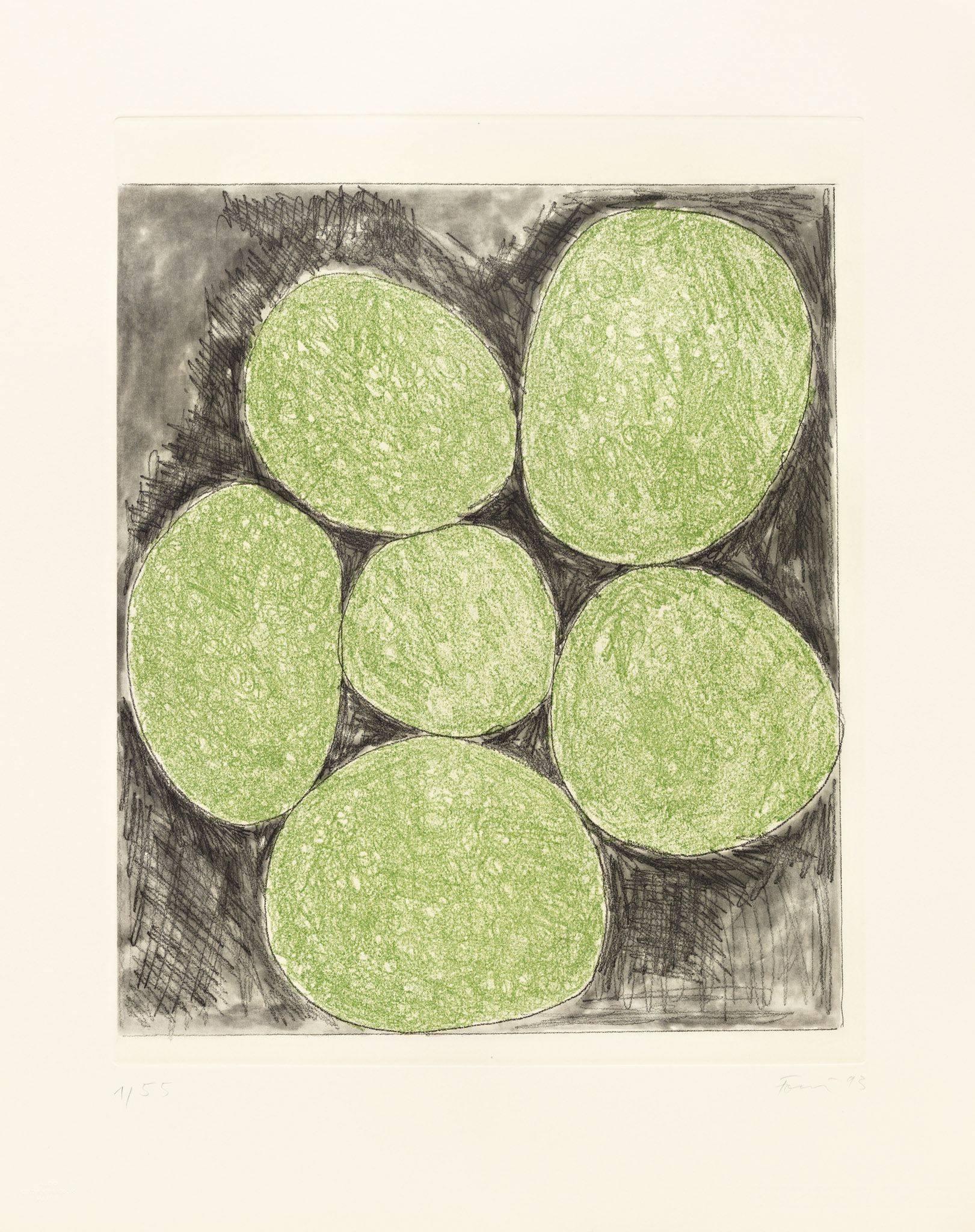 Günther Förg Abstract Print - Untitled (Green)