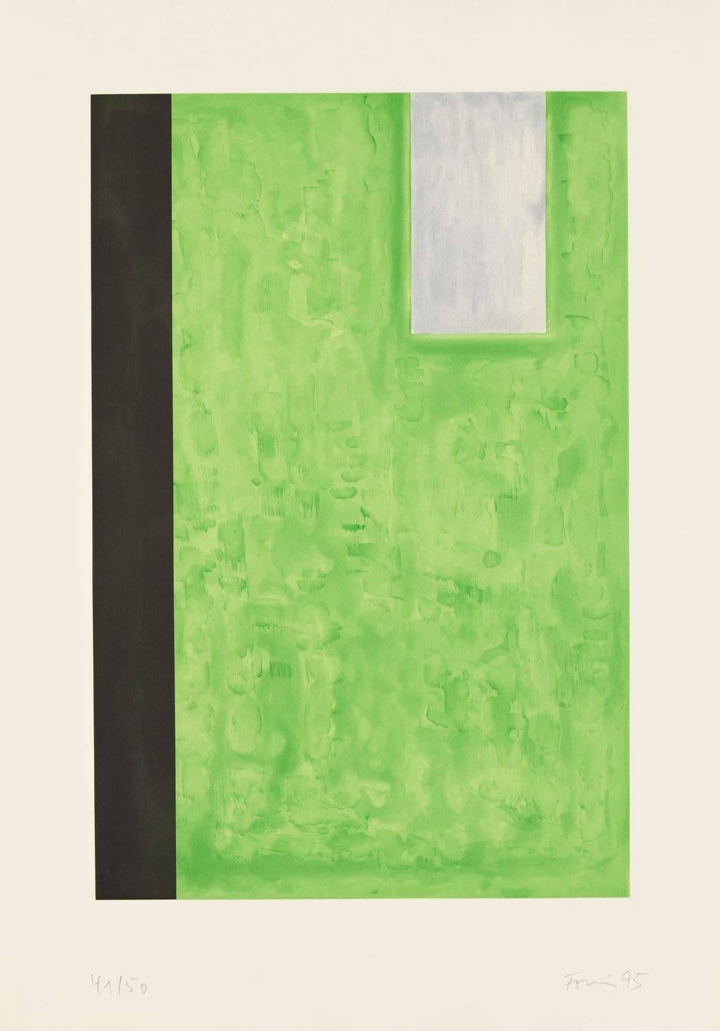 Günther Förg Abstract Print - Untitled (Green)