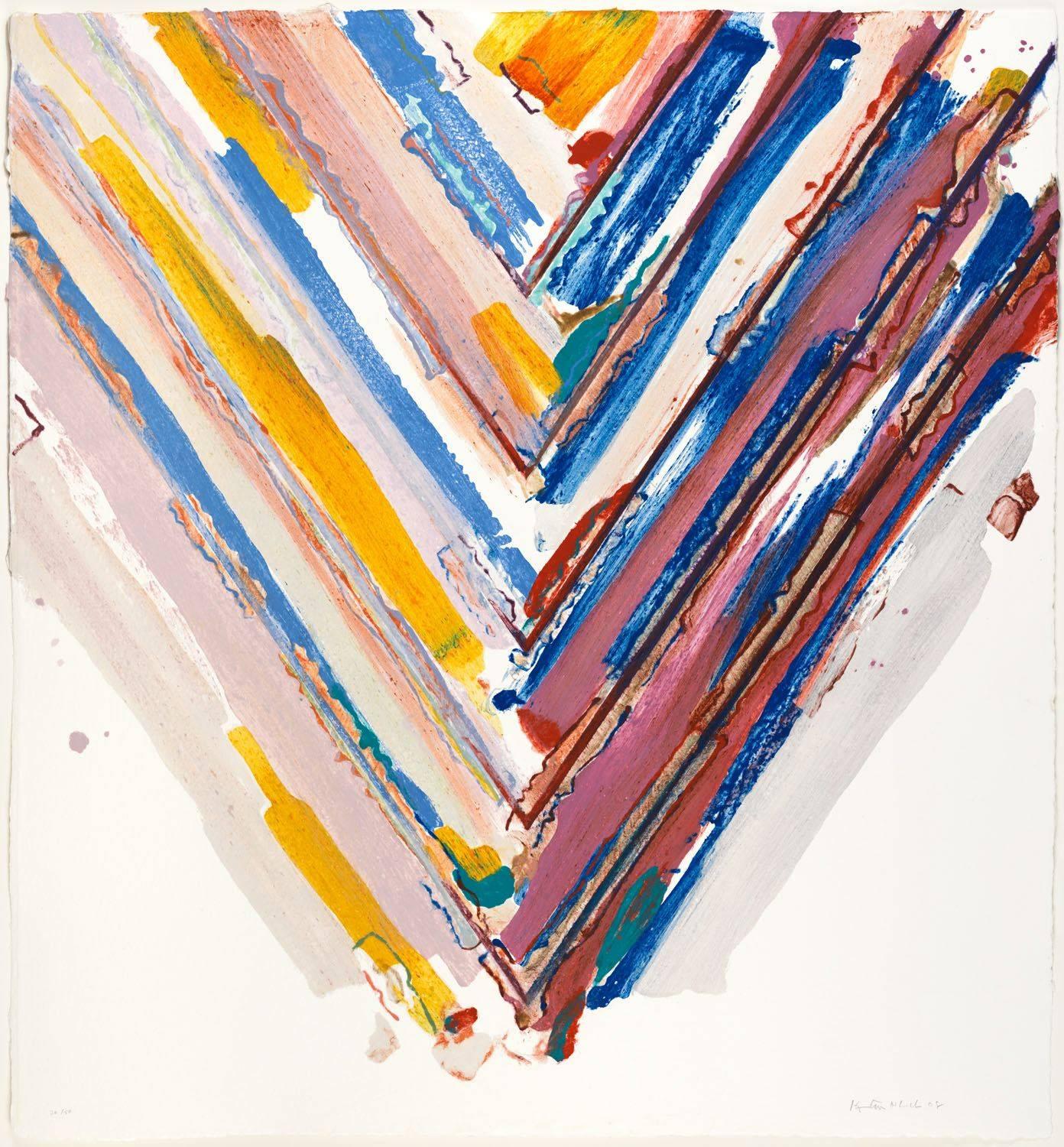 Kenneth Noland Abstract Print - Days and Nights