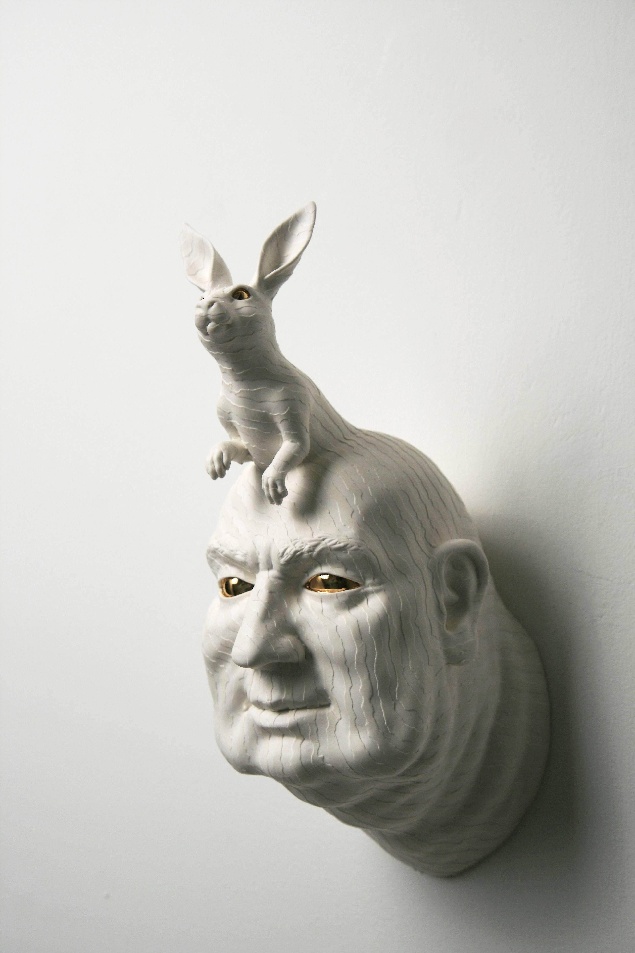 Between - Hare - Sculpture by Wookjae Maeng