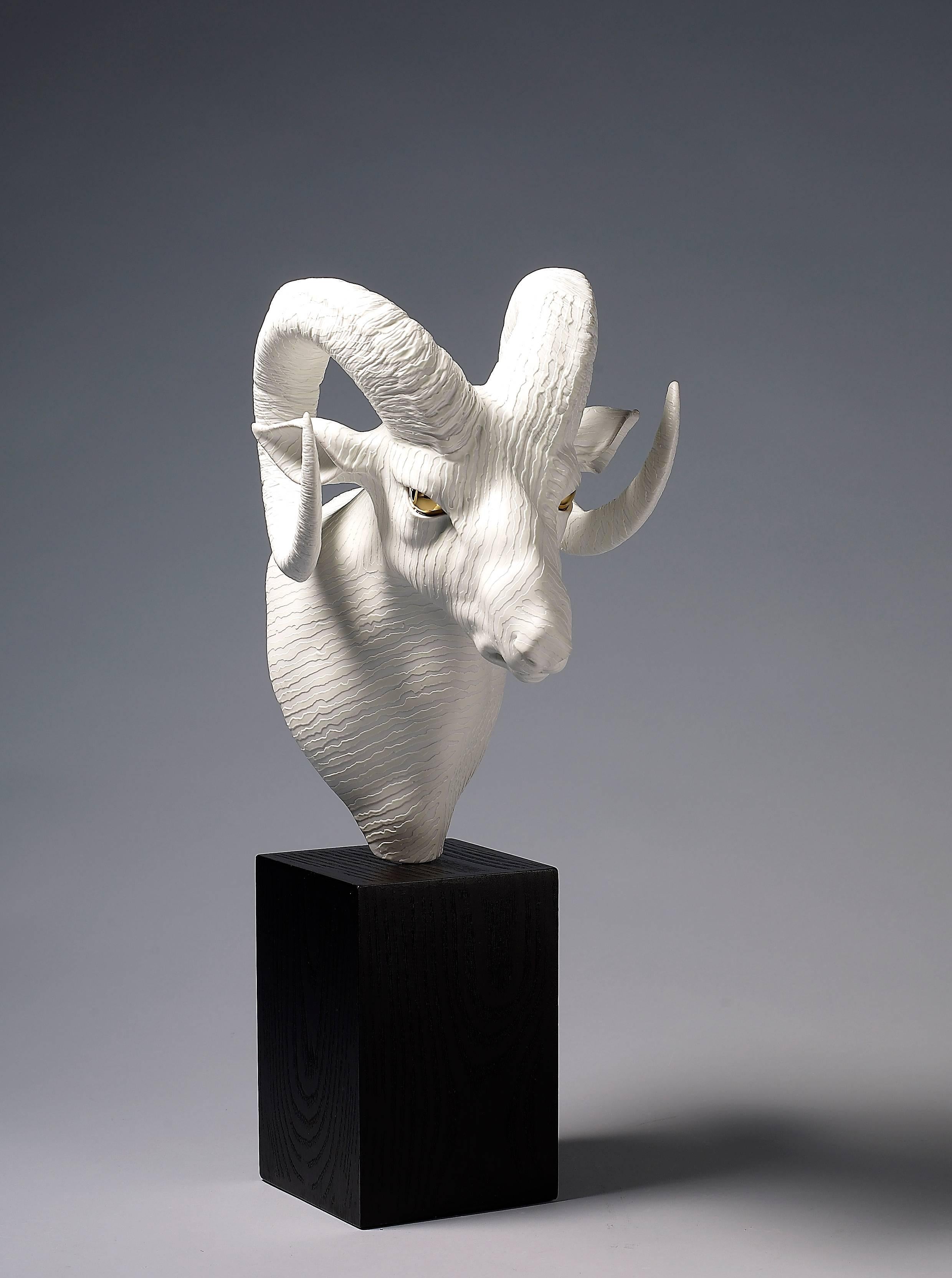 Adaptation #03-Big Horn Sheep - Sculpture by Wookjae Maeng