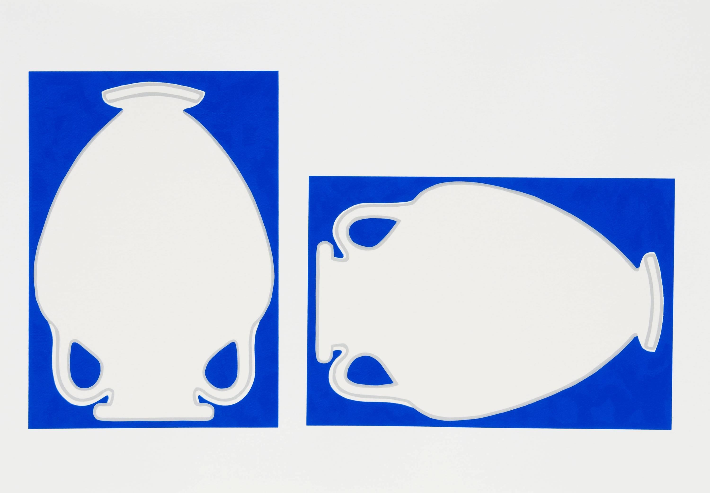 Jo Baer
Amphora Frieze, 2004 
Suite of seven color screenprints
16 x 22 1/2 in. (40.6 x 57.2 cm)
Edition of 30

This work, Amphora Frieze, consists of seven prints all together, each in excellent condition and was co-published by Brooke