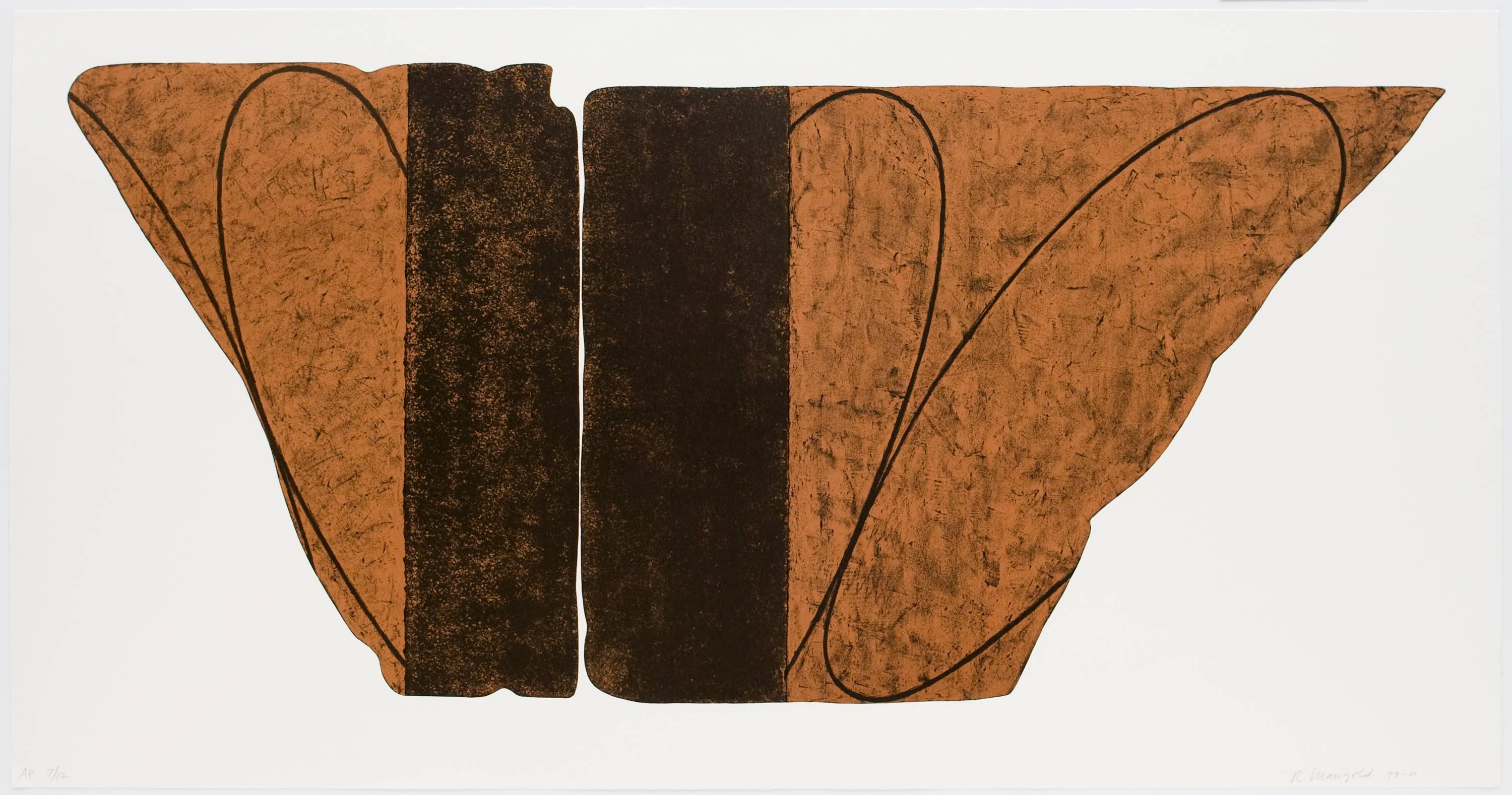 Robert Mangold Abstract Print - Fragment VIII