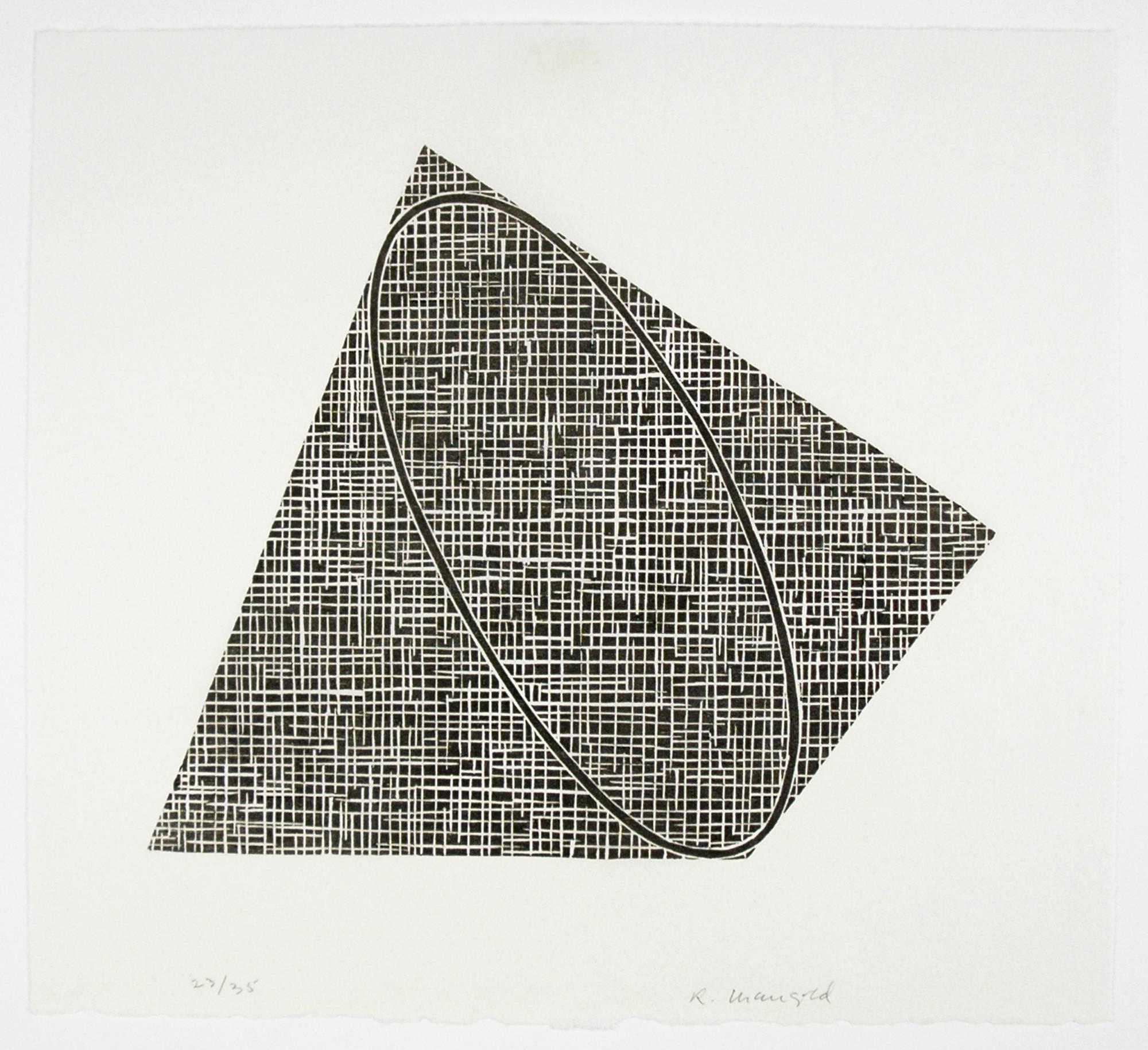 Robert Mangold Abstract Print - Untitled