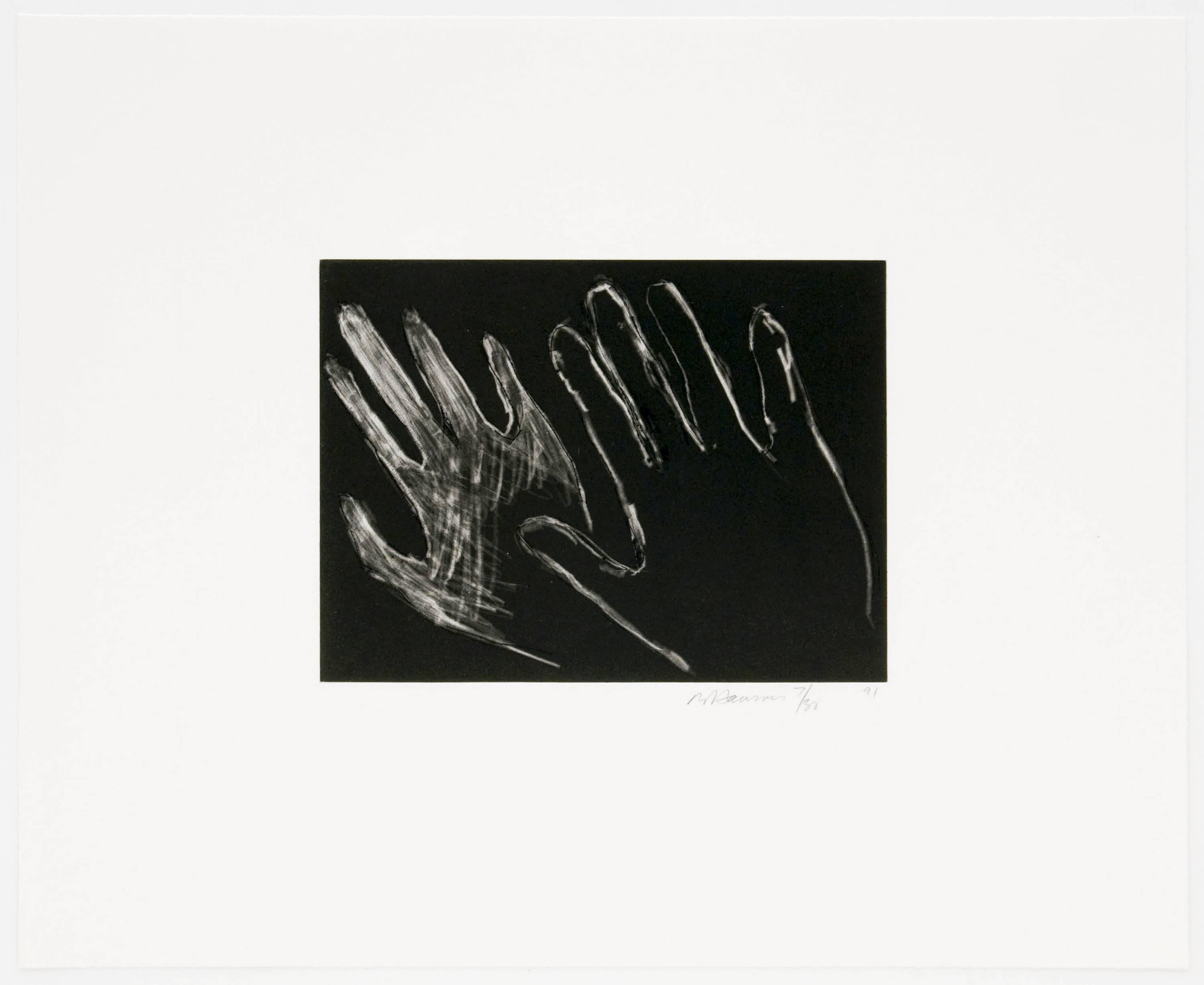 Bruce Nauman Figurative Print - Untitled (Hands)