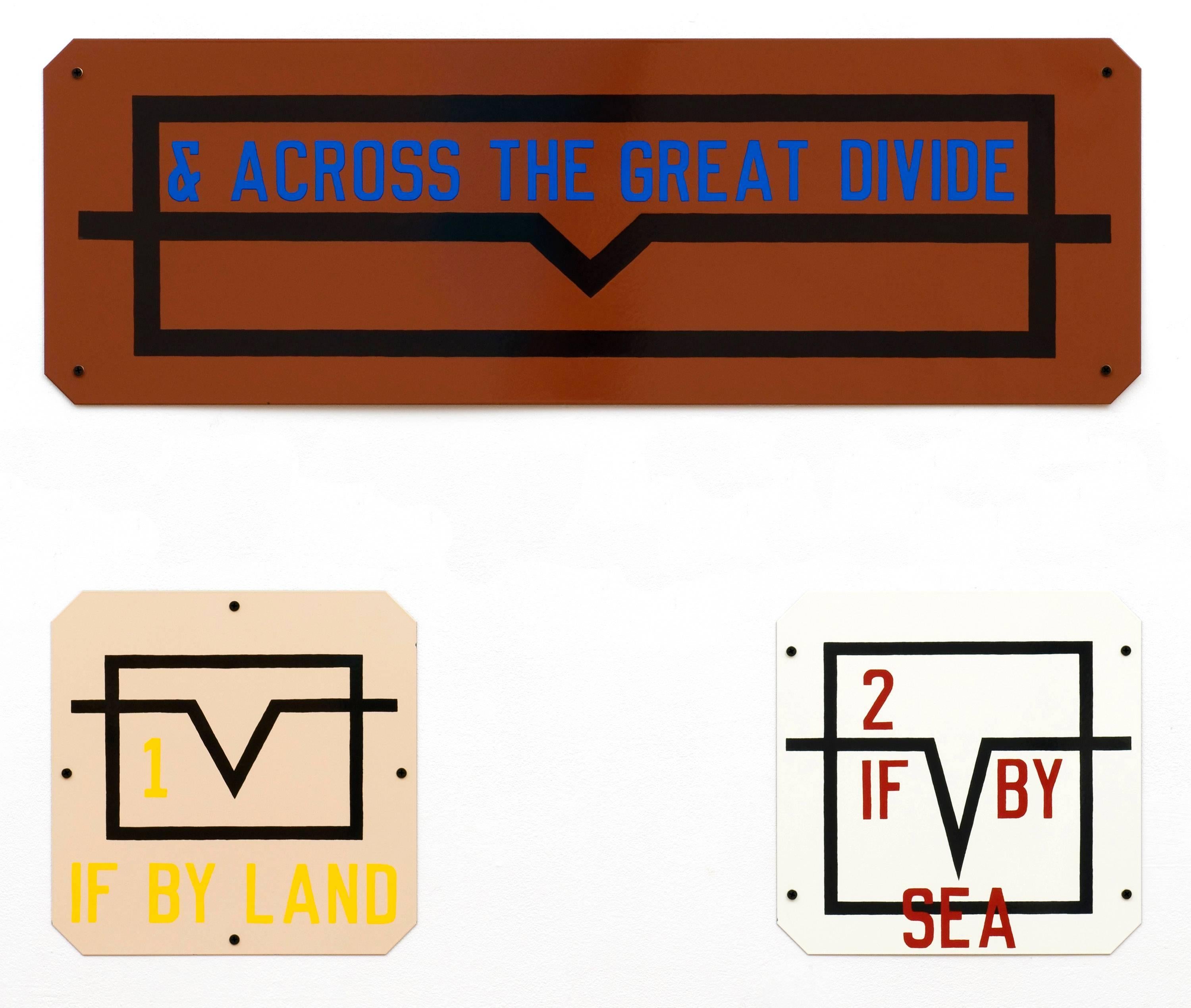 Lawrence Weiner Print - & Across the Great Divide