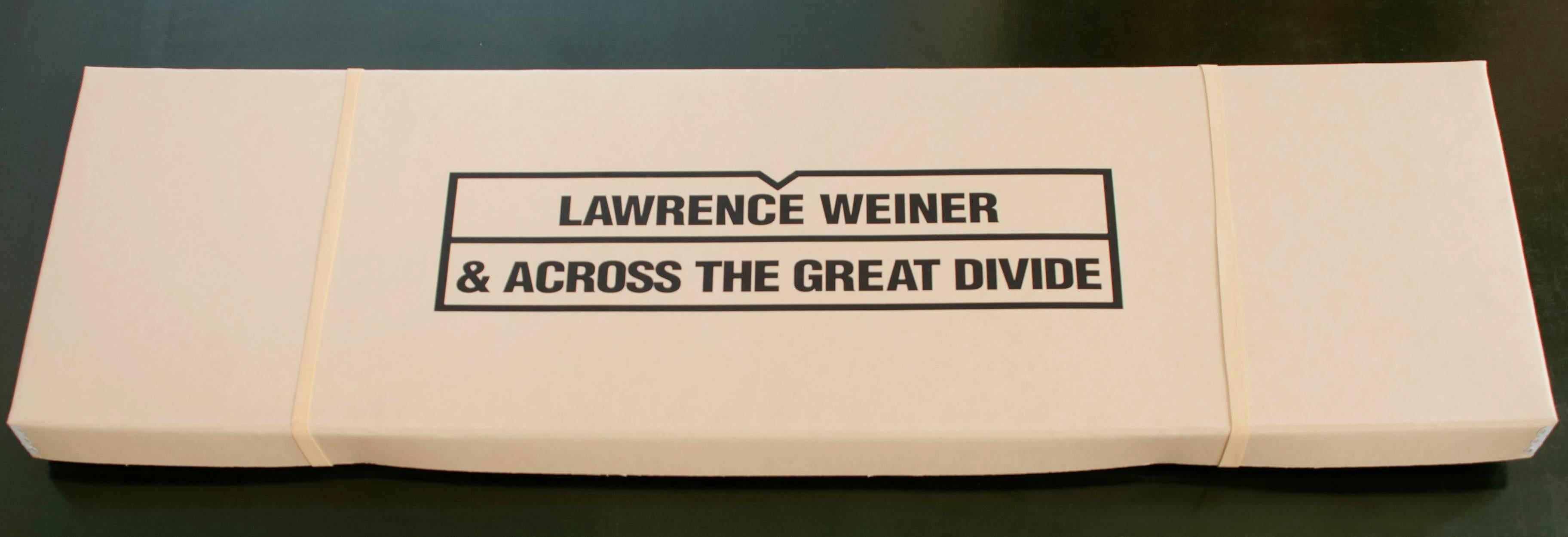 & Across the Great Divide - Print by Lawrence Weiner