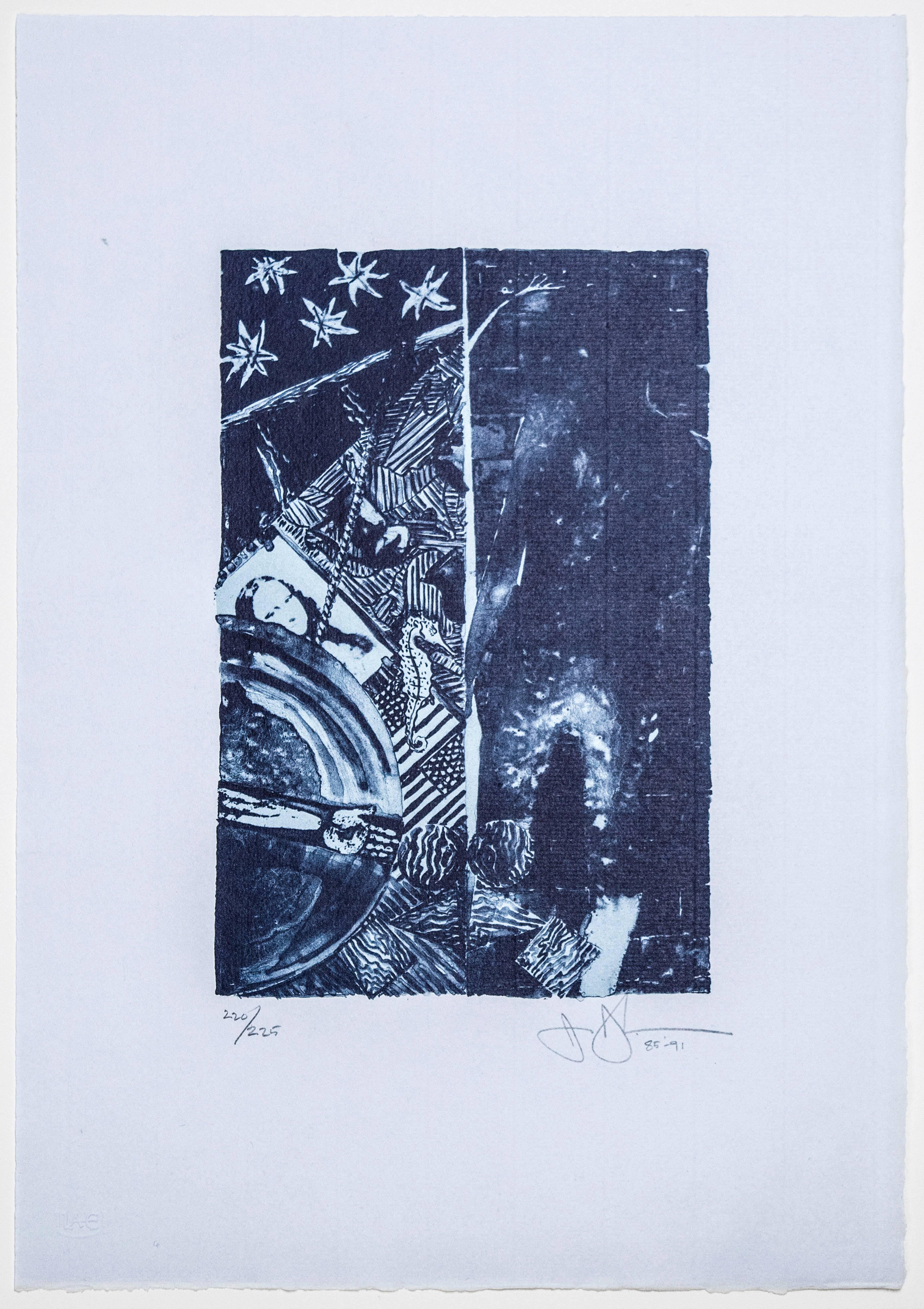 Jasper Johns Print - Summer (Blue)