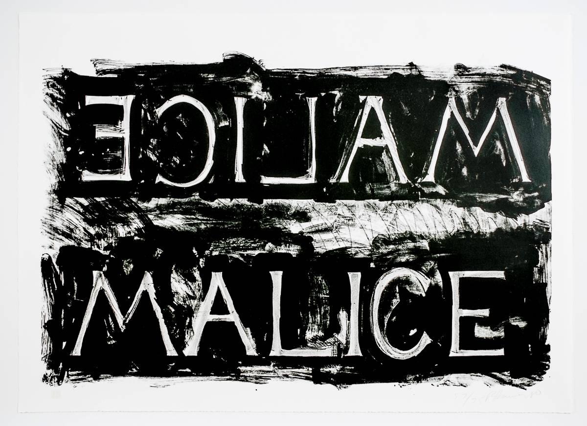 Bruce Nauman Print - Malice