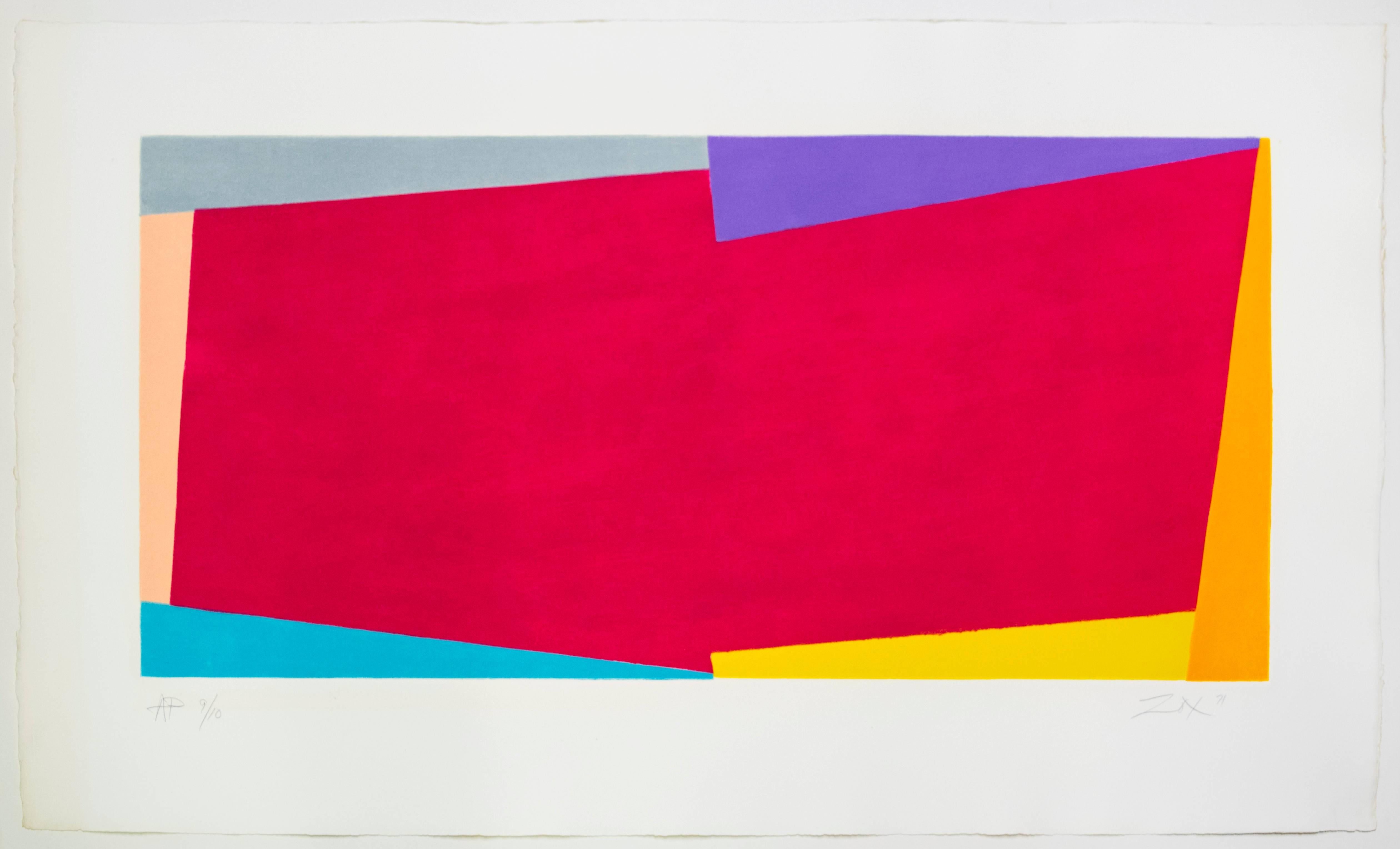 Larry Zox Abstract Print - Untitled