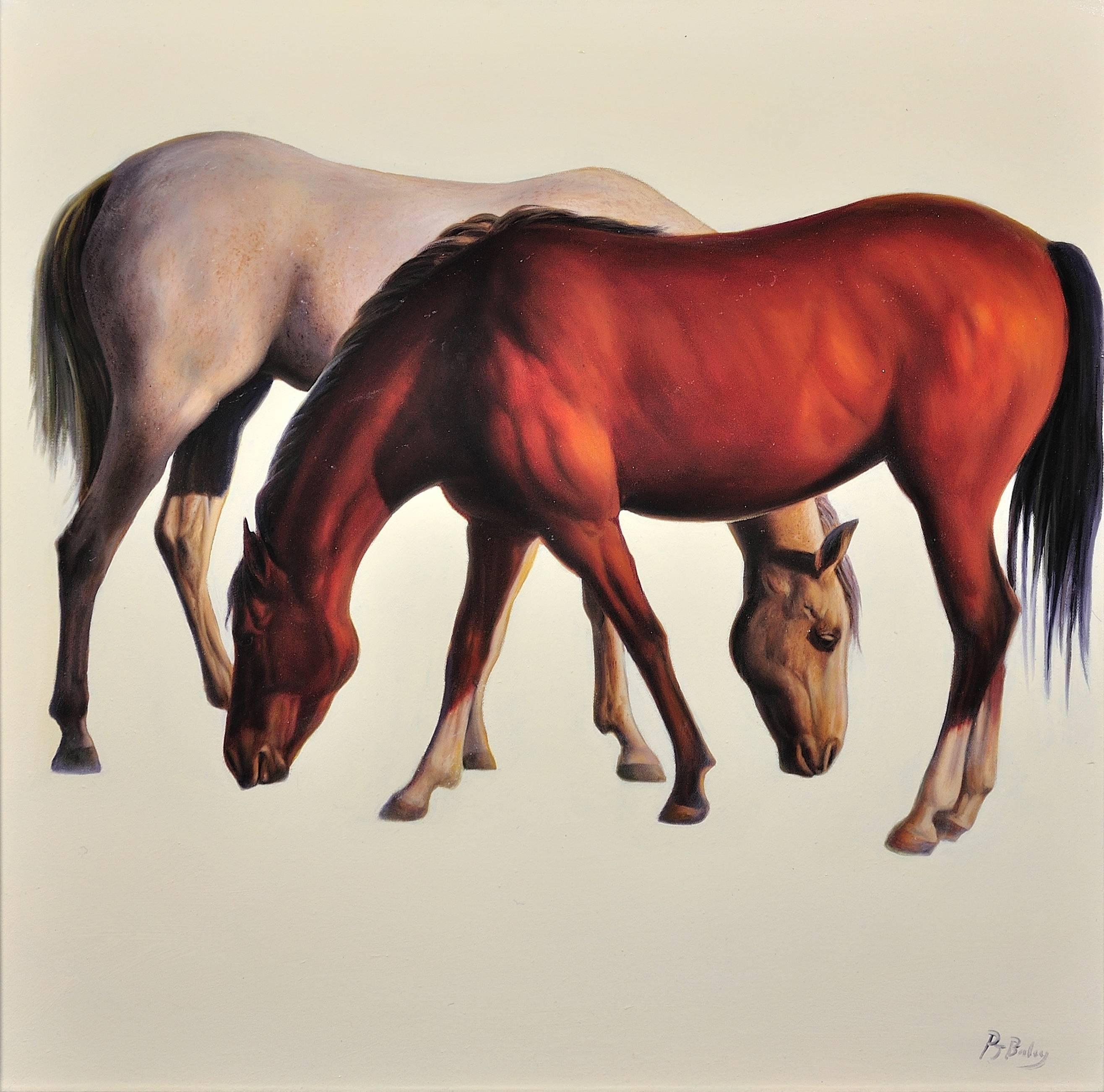 Equine - Two - Painting by Peter James Bailey