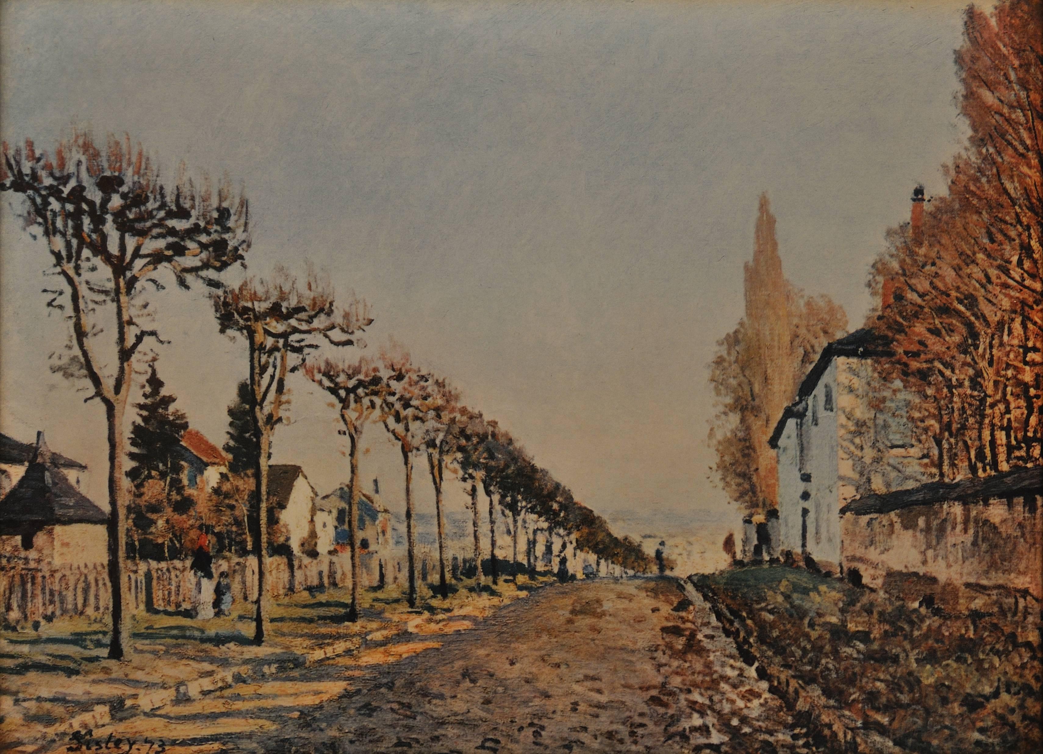 Rue de la Machine, Louveciennes, 1873 - Print by Alfred Sisley