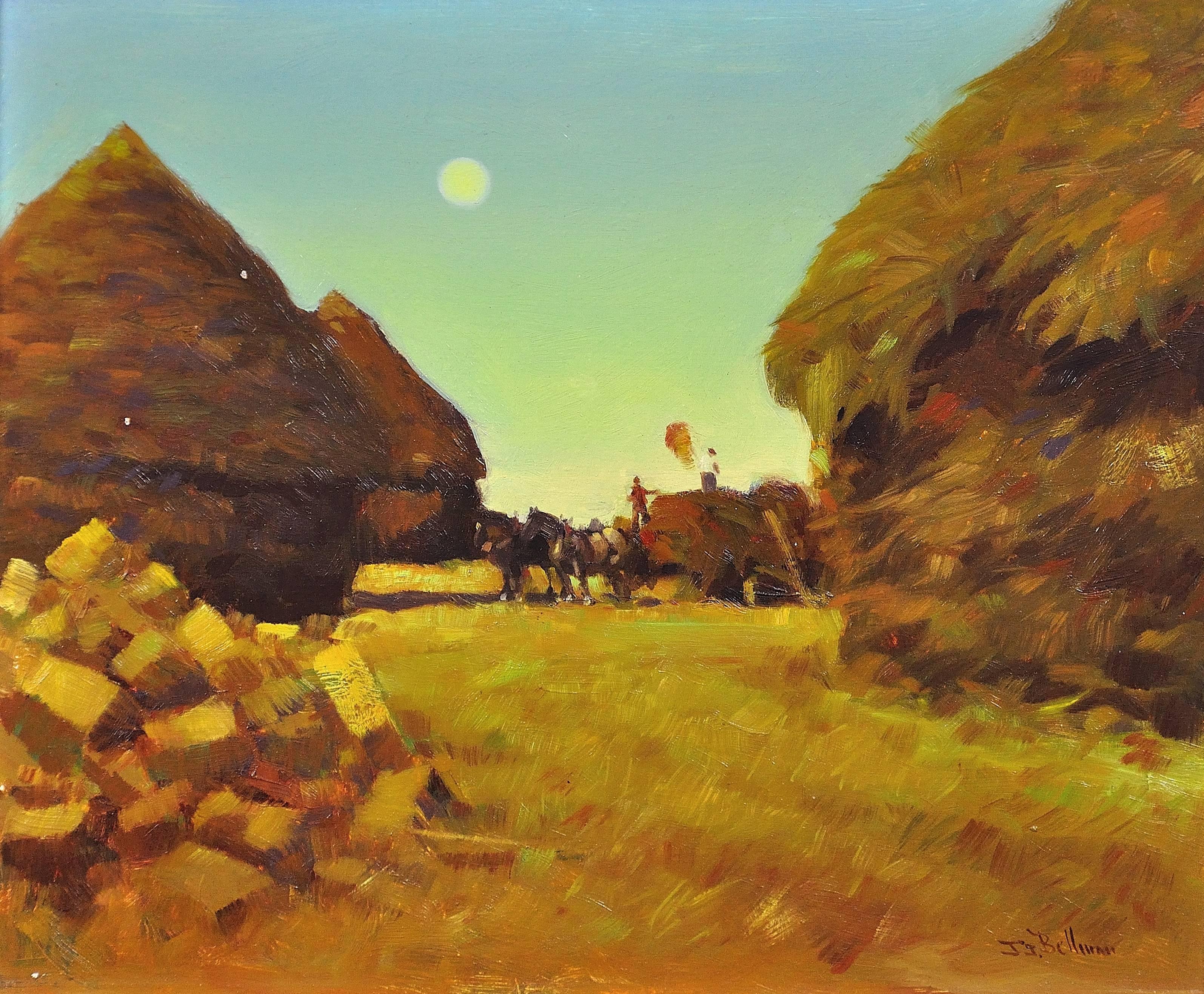 Harvesting - Painting by John Joseph Bellman